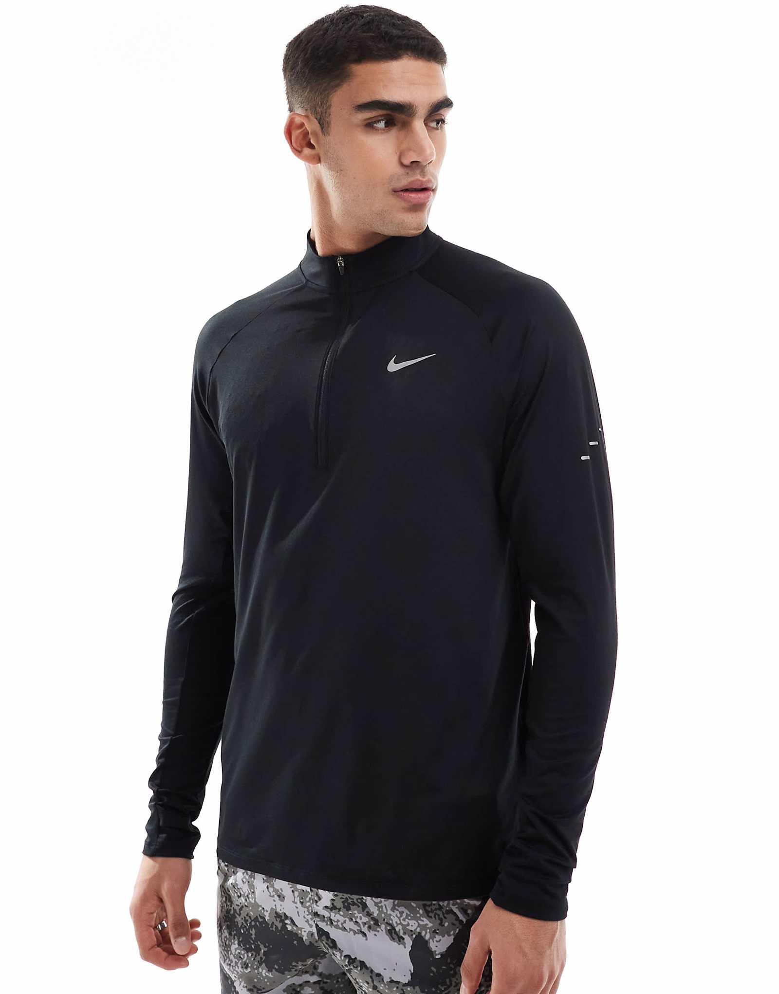 Толстовка Nike Running Stride на молнии черного цвета