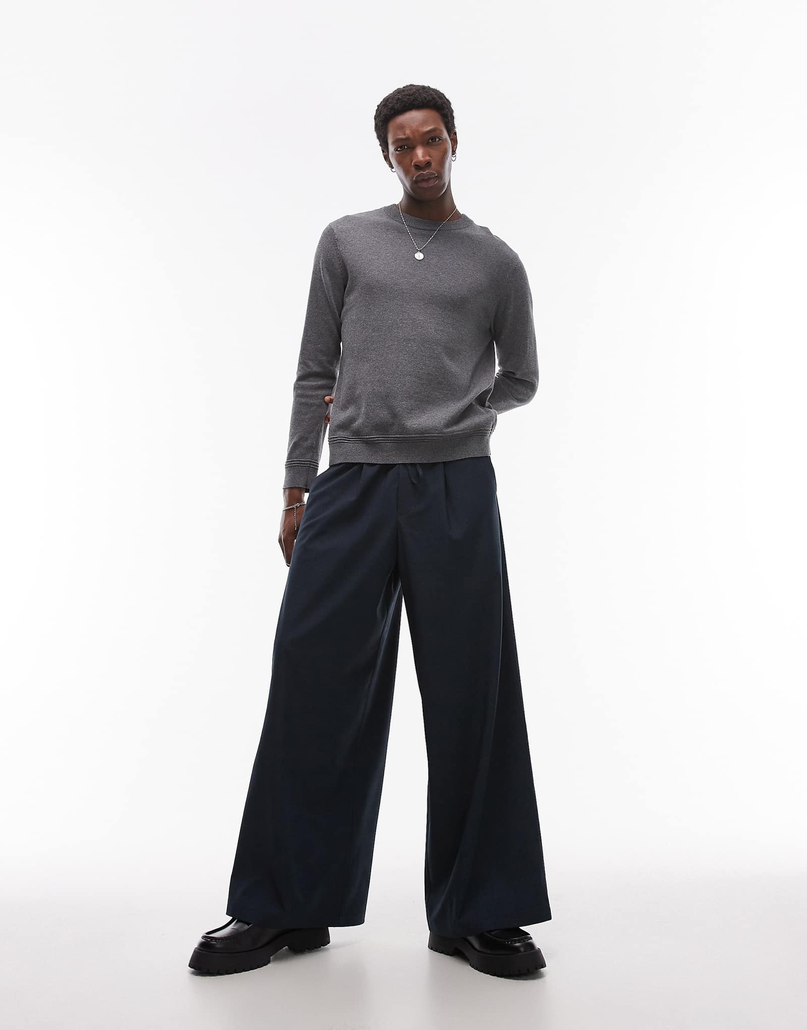 Облегающие брюки Topman с принтом в клетку 4090₽