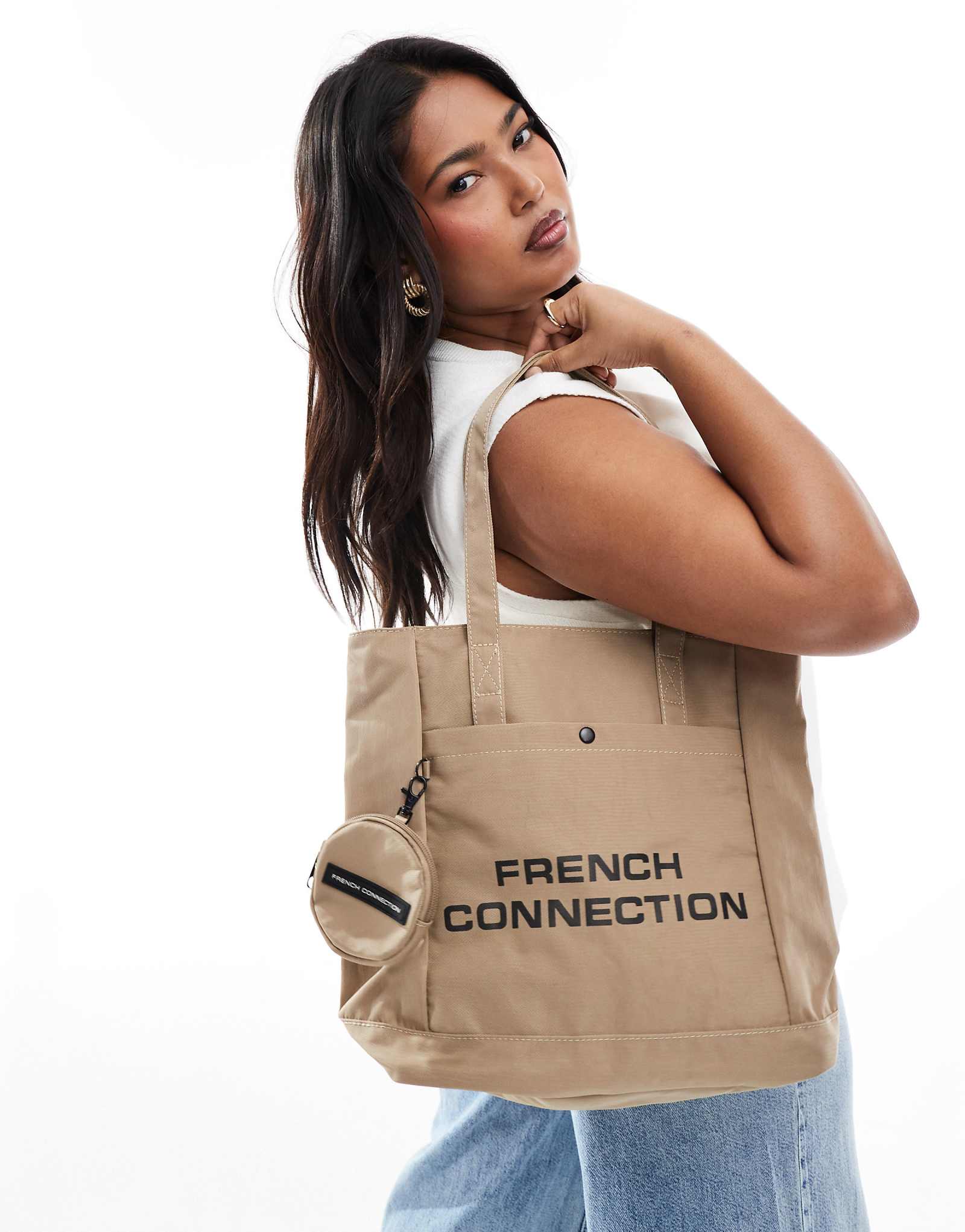 Сумка-тоут French Connection shopper с кошельком для монет из камня 5690₽