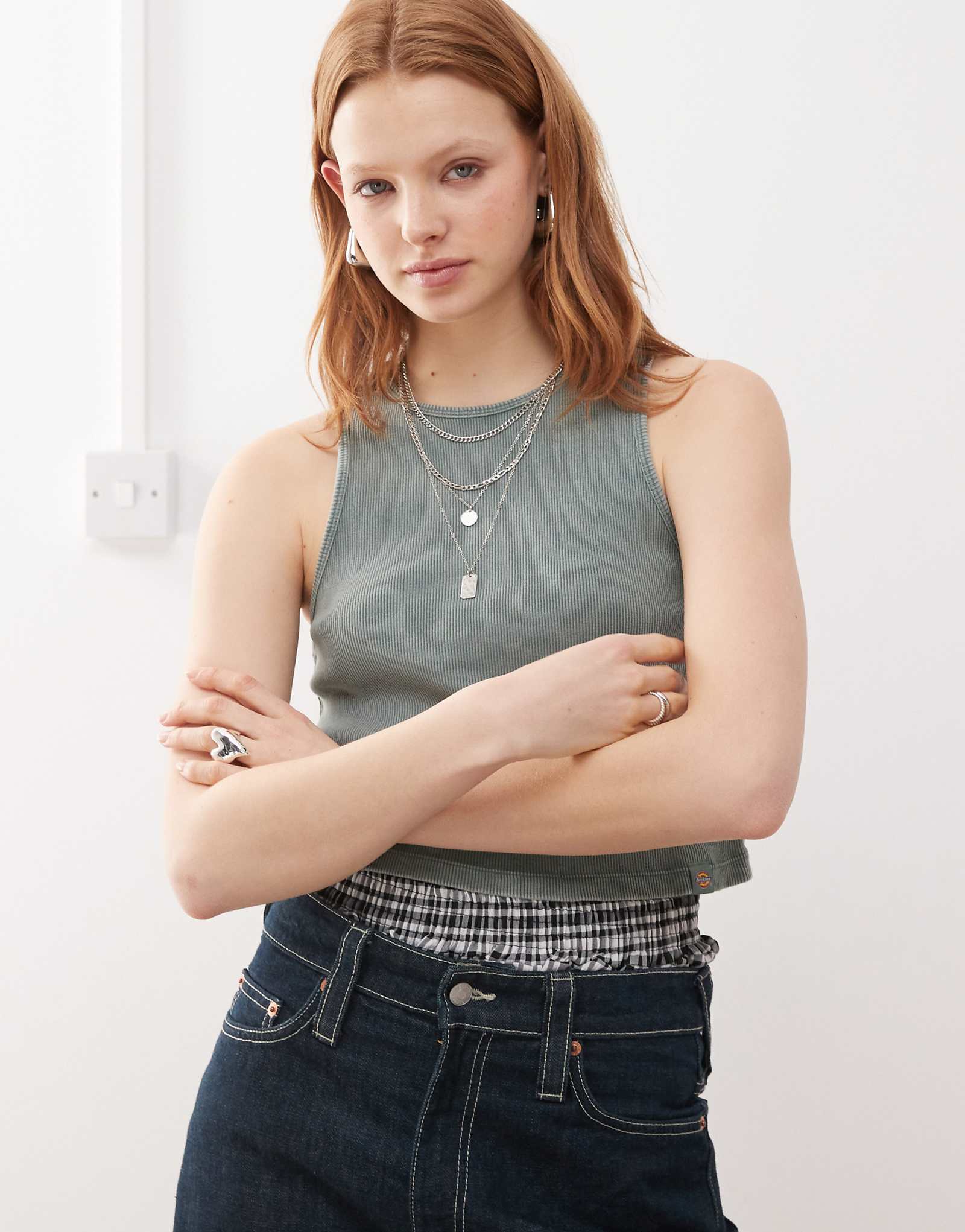 Майка от Dickies Newington цвета шалфея