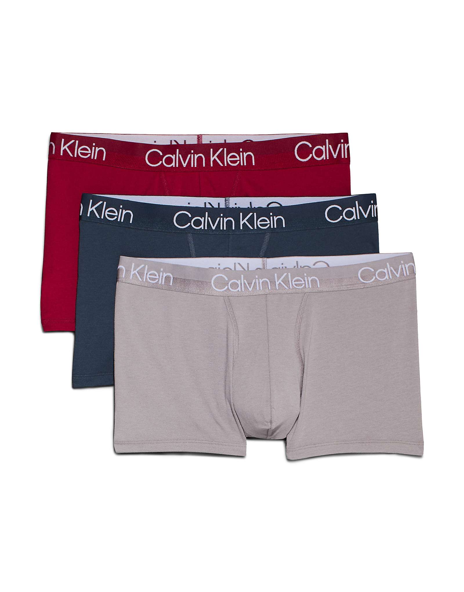 Плавки Calvin Klein Modern Structure из 3-х комплектов с цветным поясом черного цвета 6890₽