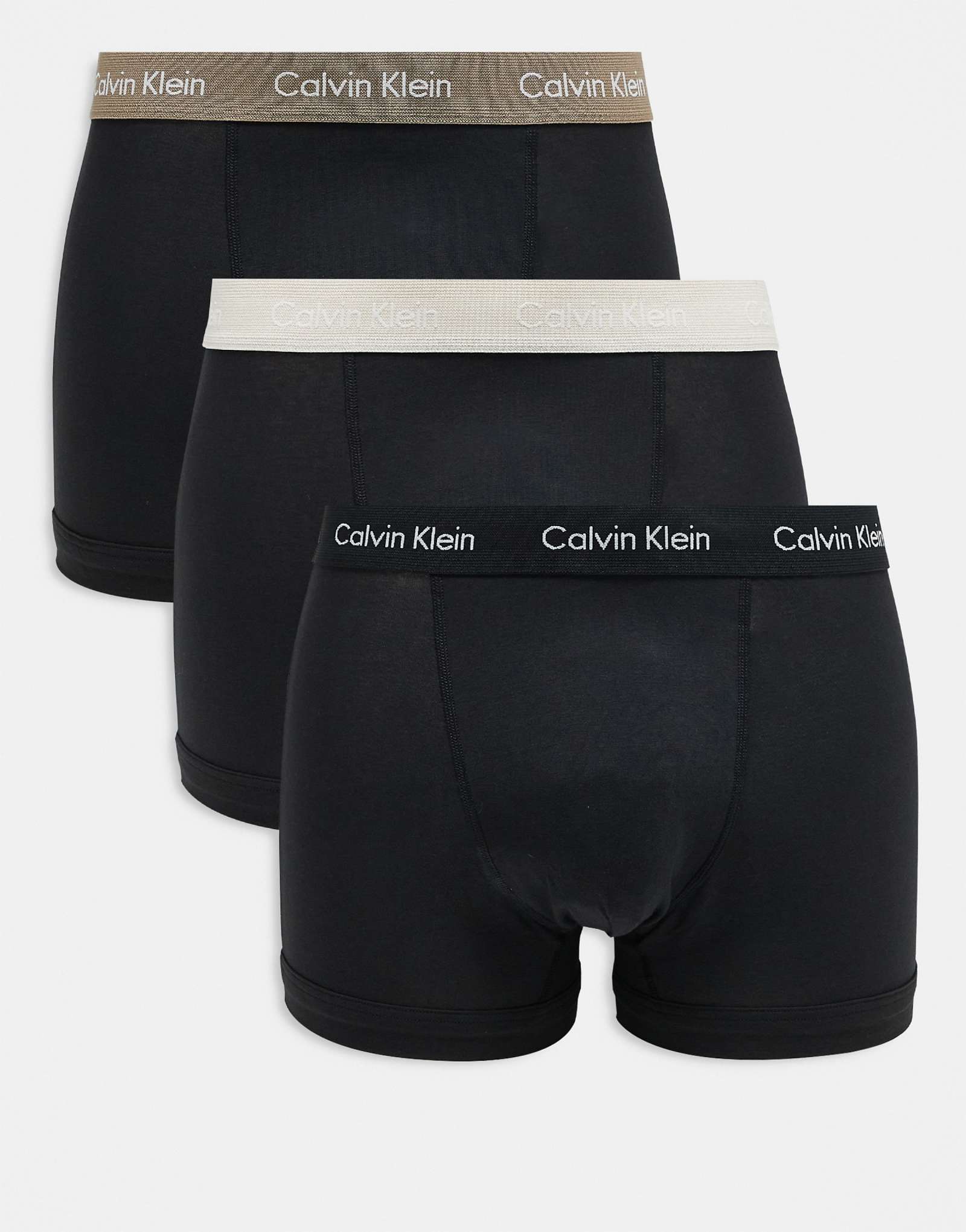 Calvin Klein 3-pack с бежевыми поясами черного цвета - Эксклюзивно для ASOS 6990₽