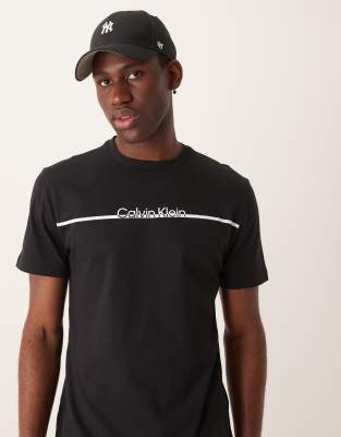 Футболка с логотипом Calvin Klein line черного цвета