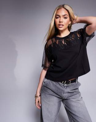 Облегающая футболка с логотипом Armani Exchange mesh черного цвета