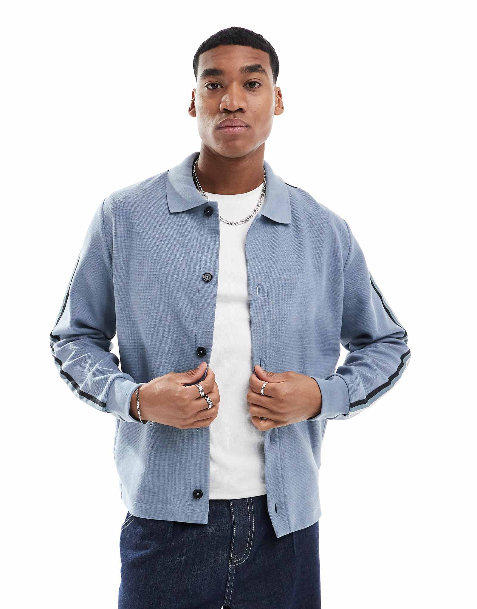 Синий кардиган-поло на пуговицах от PS Paul Smith 21490₽