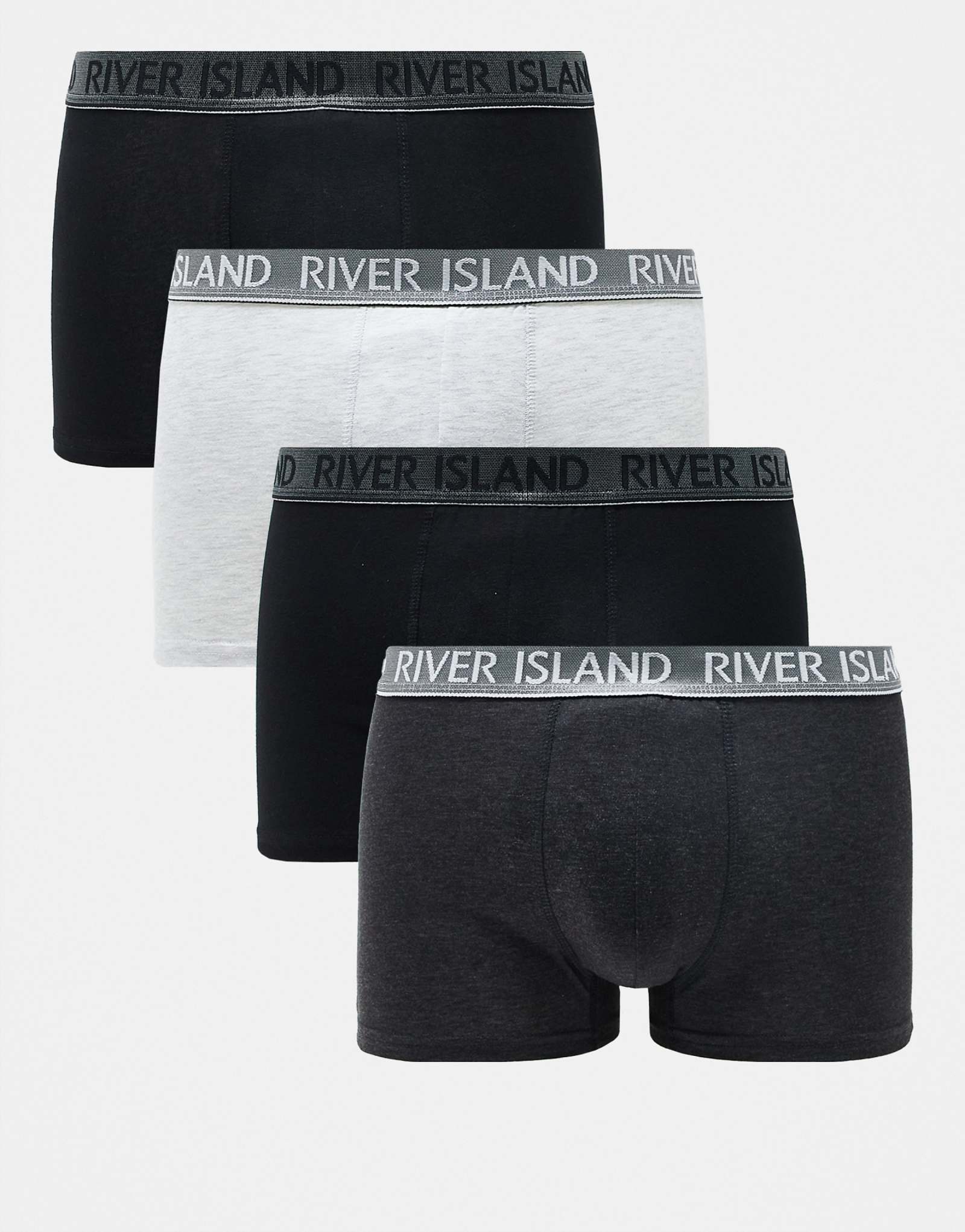 Чемоданы River Island из 4-х упаковок серого цвета 6790₽