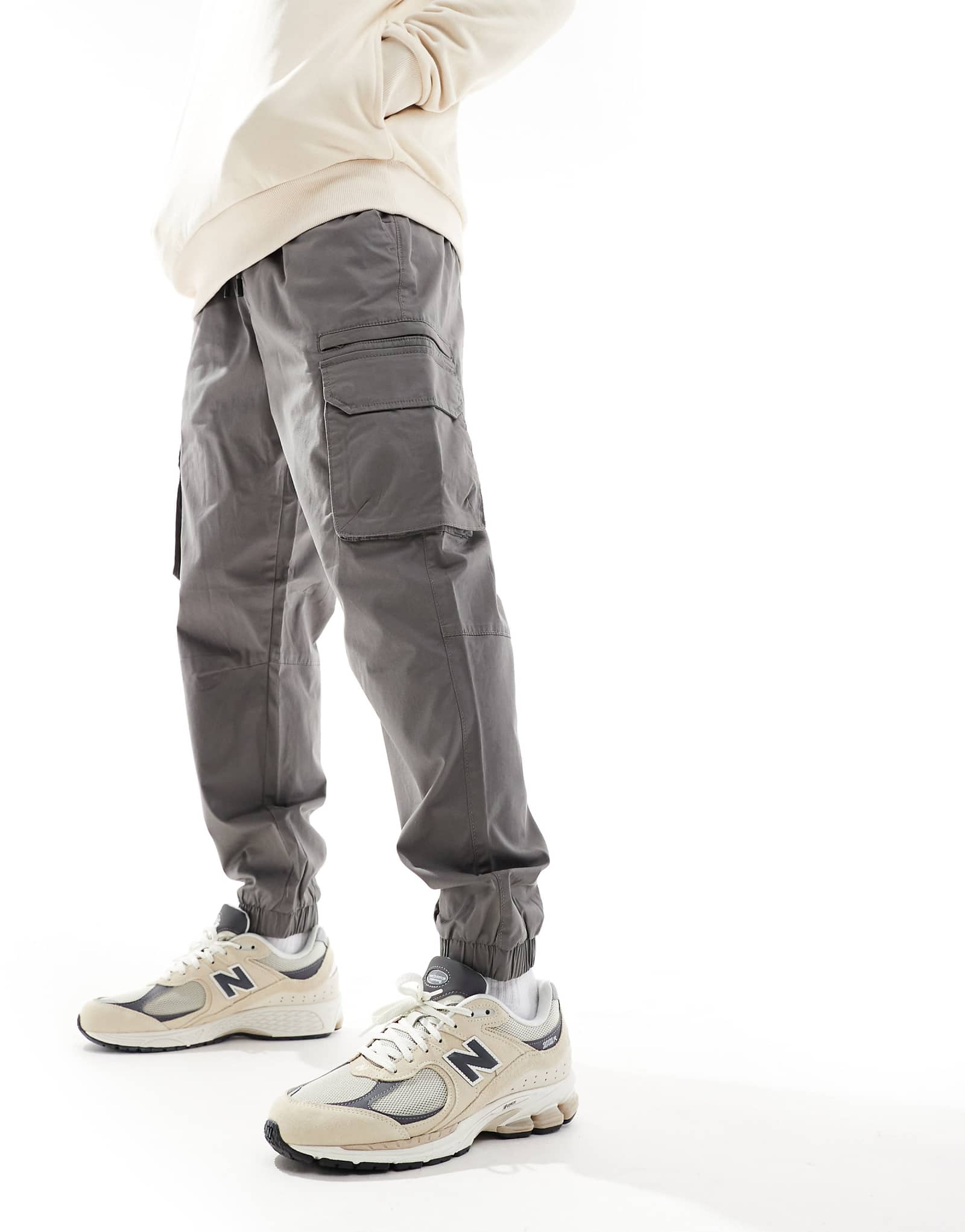 Брюки-карго River Island Greco темно-серого цвета 10690₽