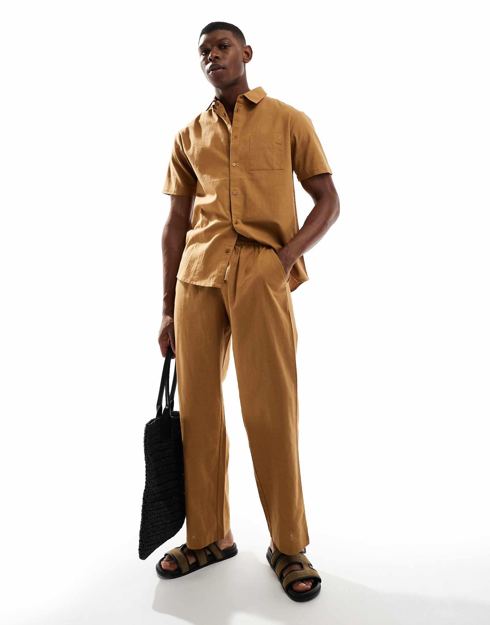 Пляжные брюки-стринги Aray темно-серого цвета - часть комплекта 5390₽