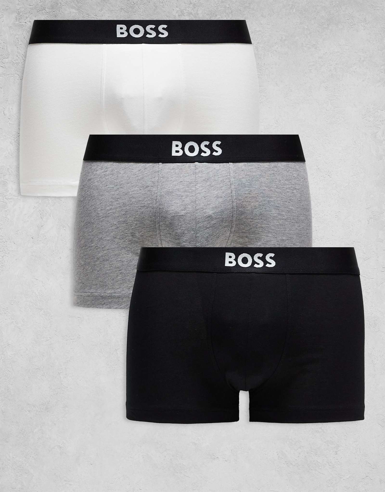 Плавки BOSS Bodywear из 3-х комплектов с логотипом на передней панели черного белого и серого цветов 9290₽