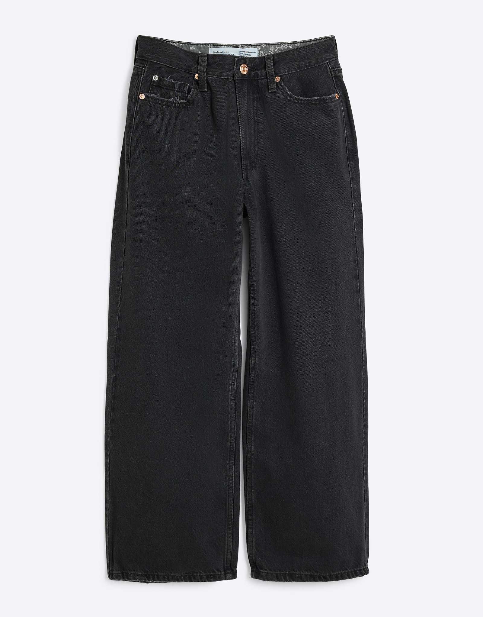 Узкие прямые джинсы River Island Petite черного цвета 14290₽
