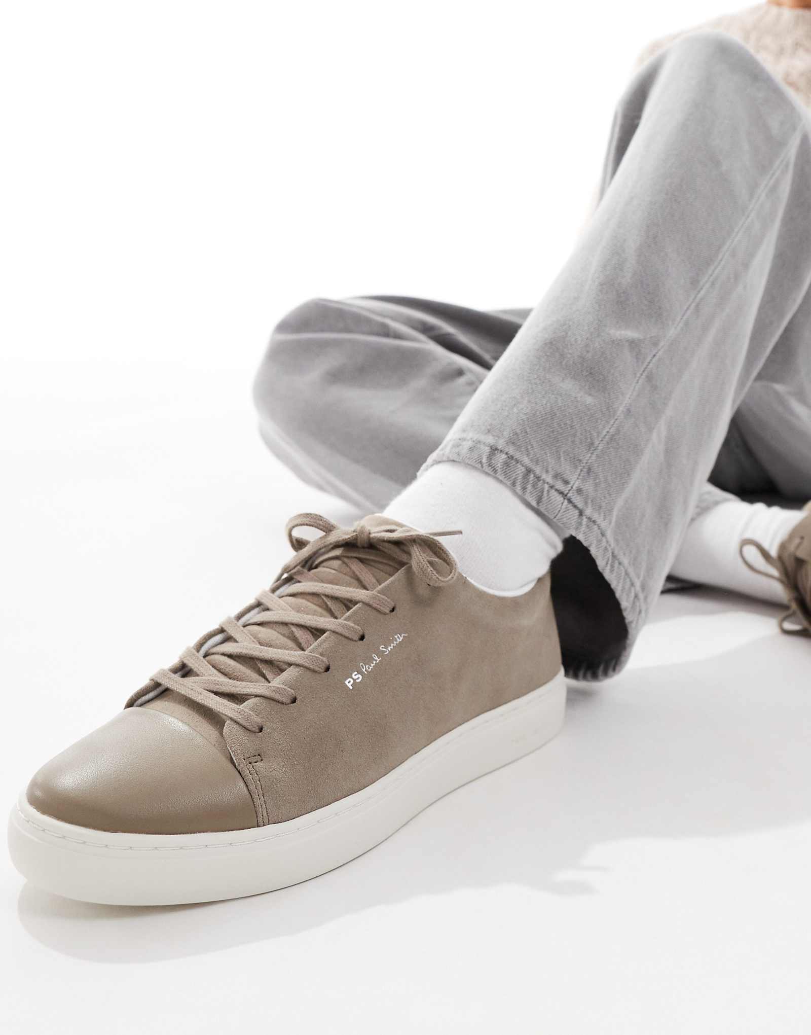 PS Замшевые кроссовки Paul Smith lee бежевого цвета