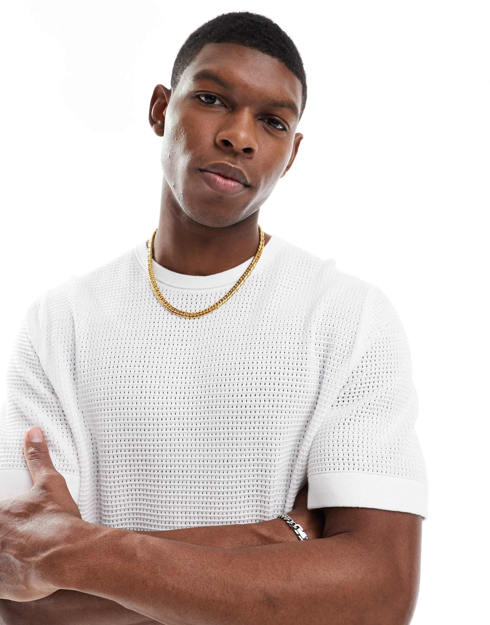 Трикотажная футболка River Island белого цвета 6990₽