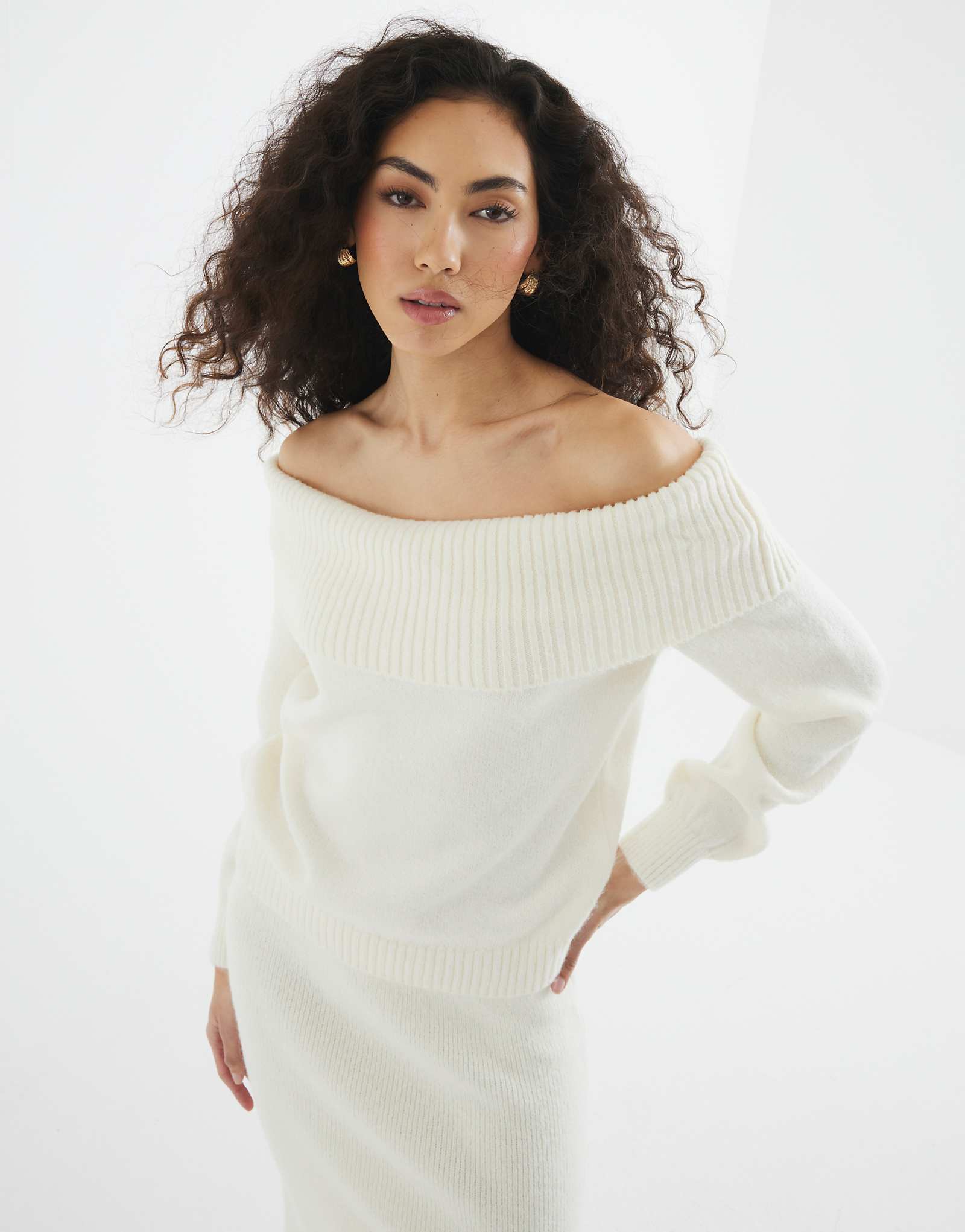 Свитер River Island bardot кремового цвета - часть комплекта 2690₽