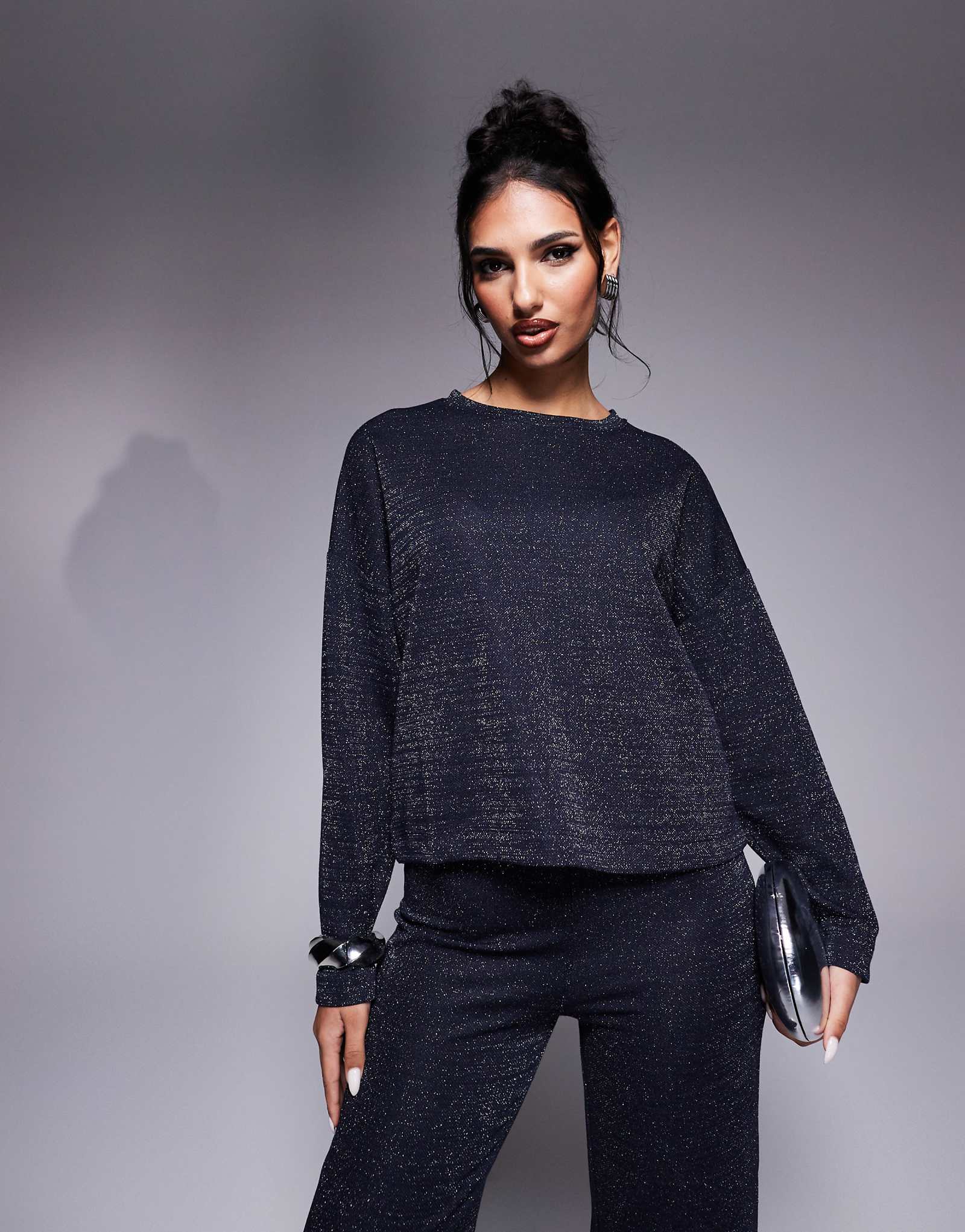 Облегающая футболка River Island темно-синего цвета - часть комплекта 12690₽