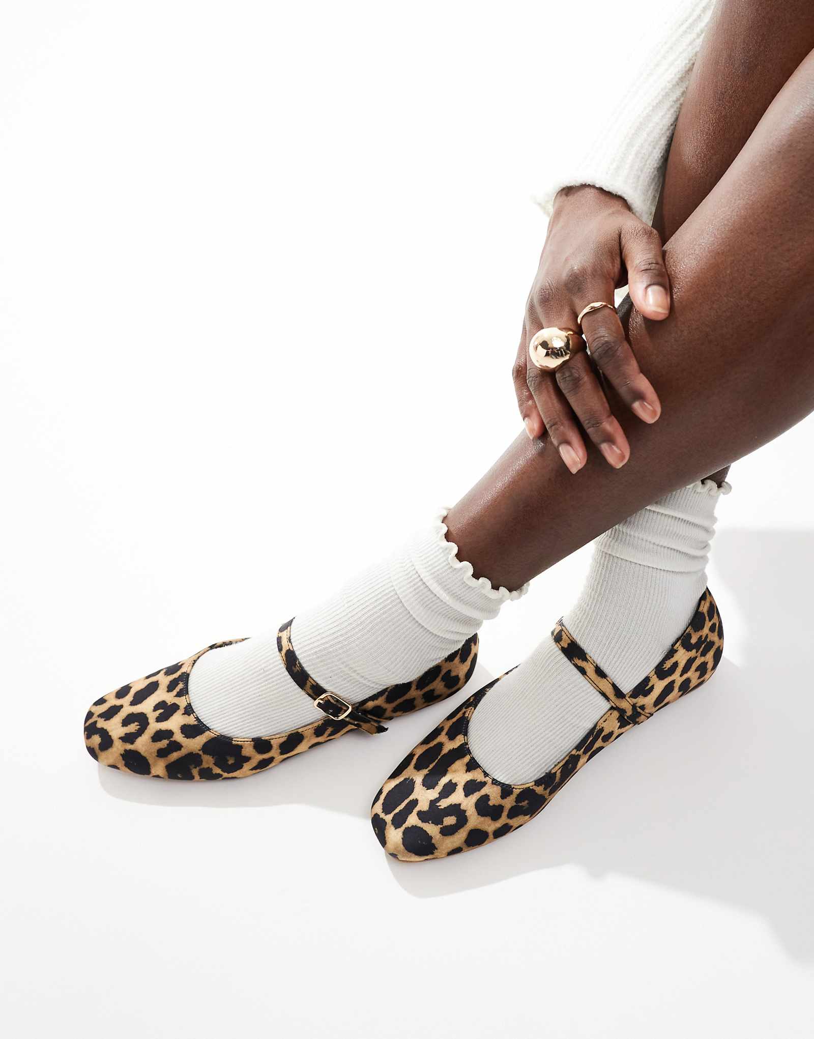 Балетки SEQWL Iris с леопардовым бантом