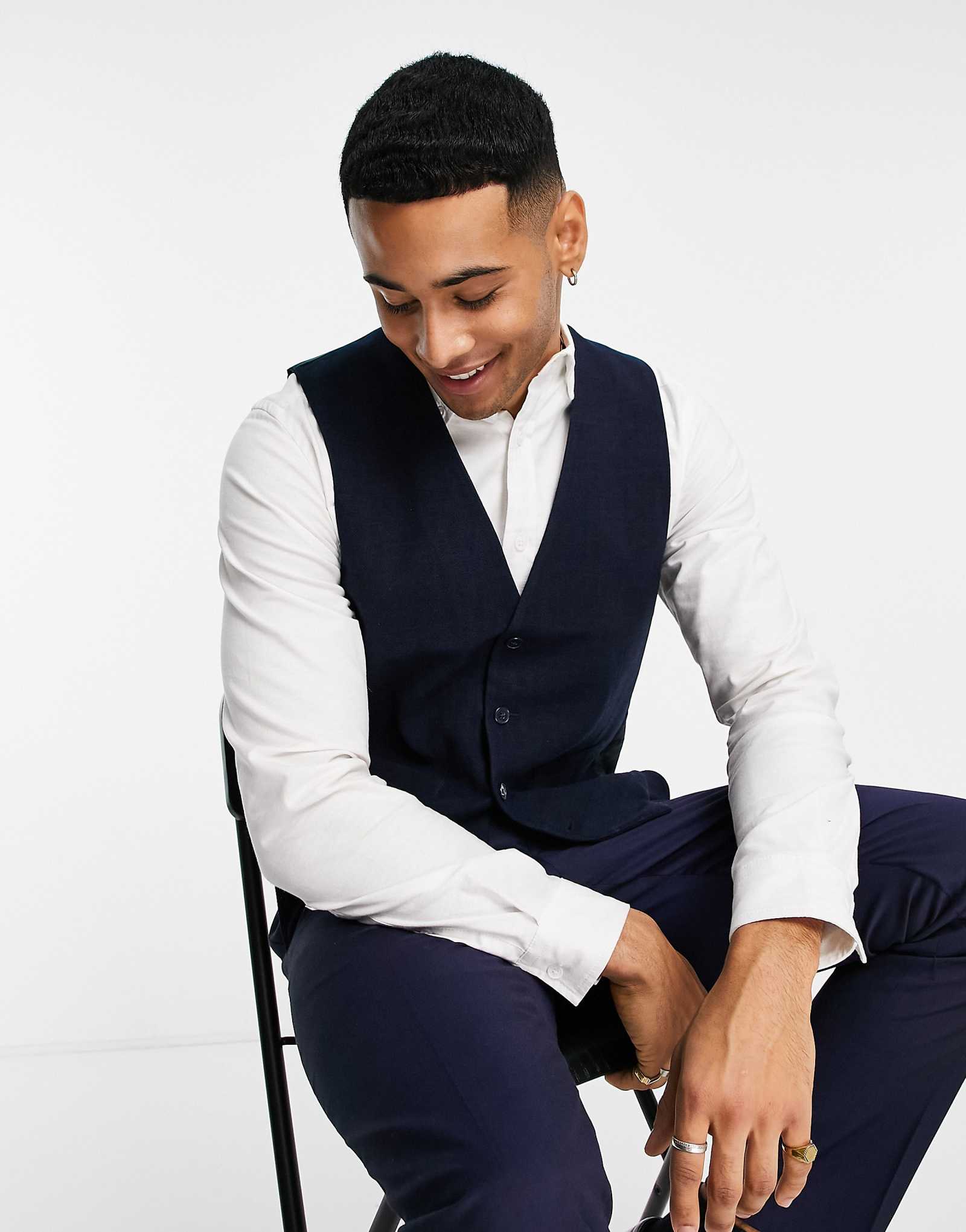 Приталенный жилет в елочку French Connection