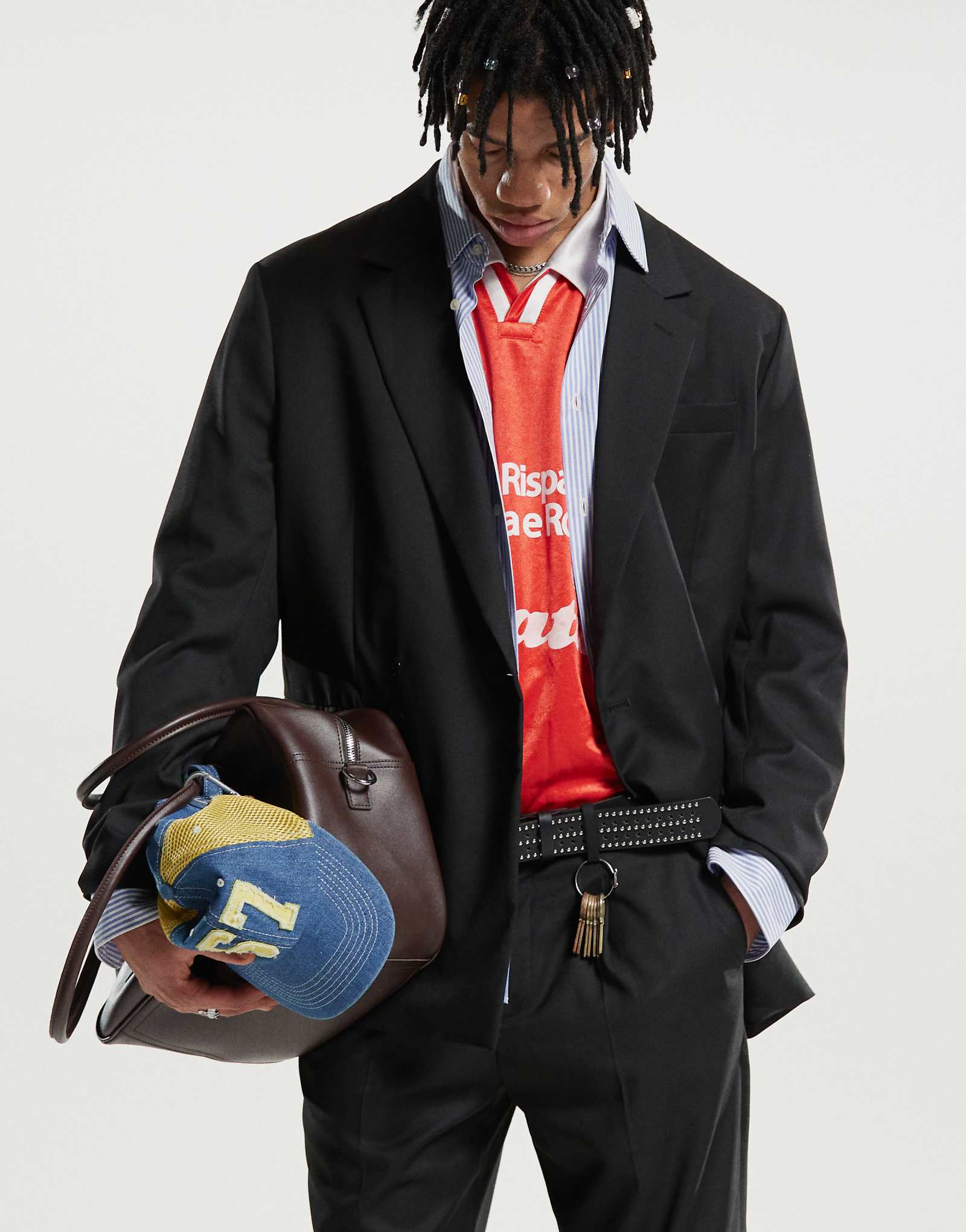 Двубортный блейзер Mango черного цвета - часть комплекта 13590₽