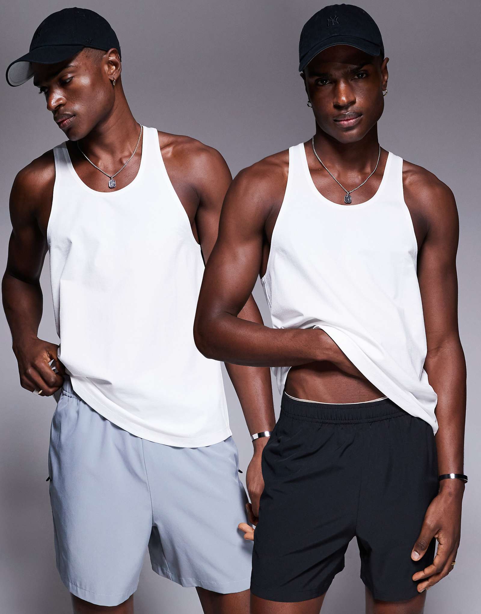 4505 Icon 5-дюймовые быстросохнущие тренировочные шорты Icon с карманом на молнии 2 упаковки черного и серого цветов 10090₽