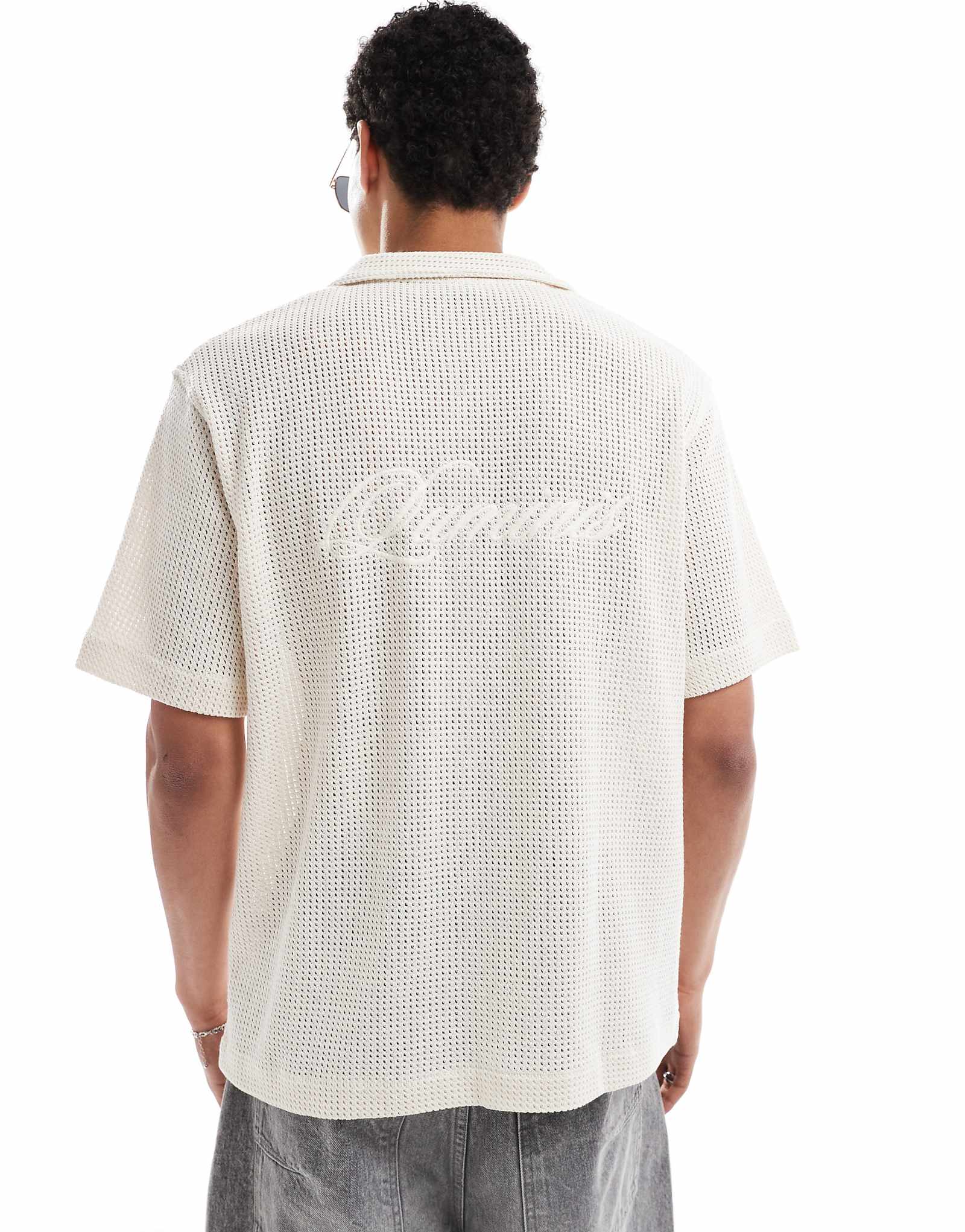 Вязаная рубашка River Island Luminus цвета экрю 5690₽