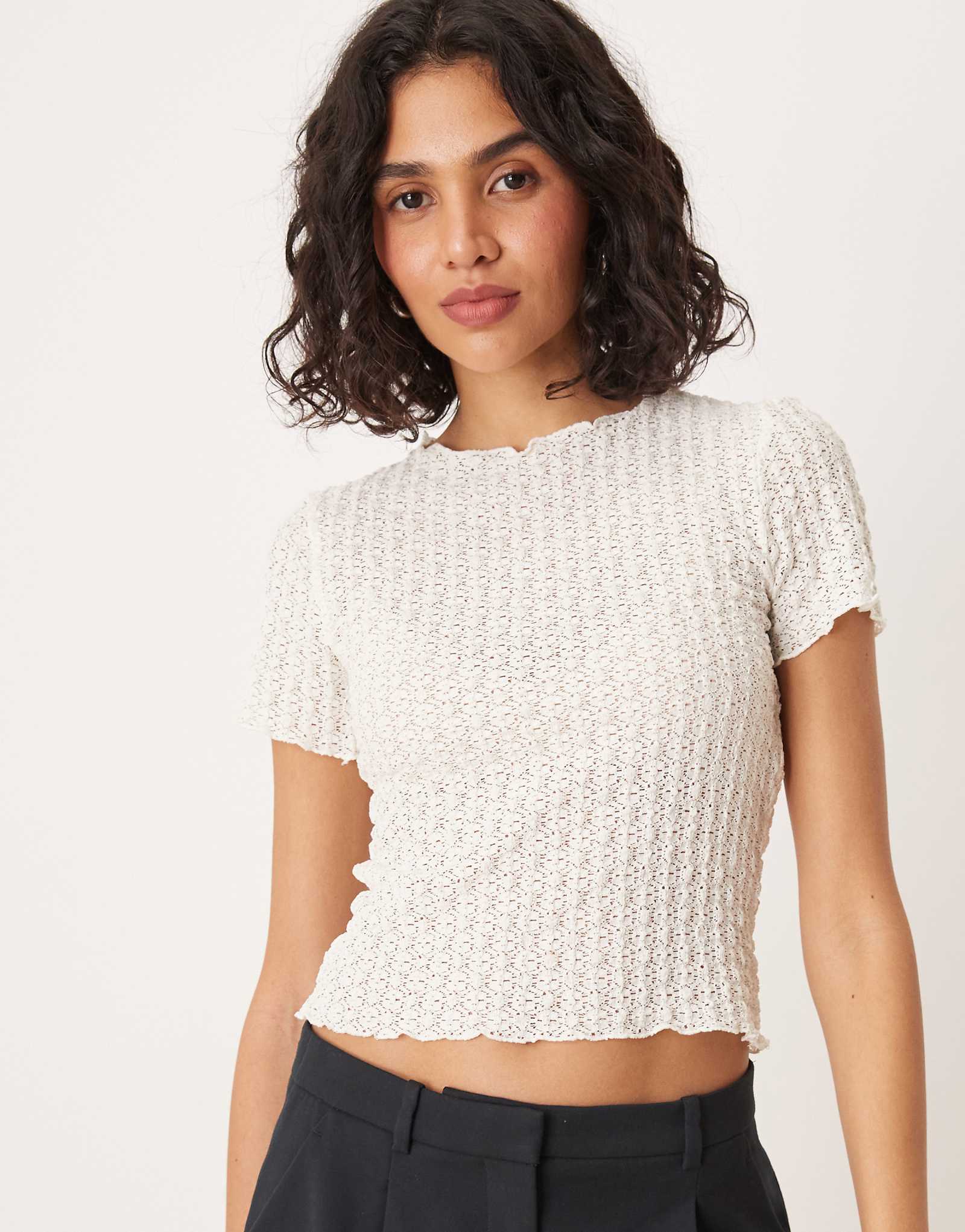 Белая текстурированная детская футболка AWARE 8990₽