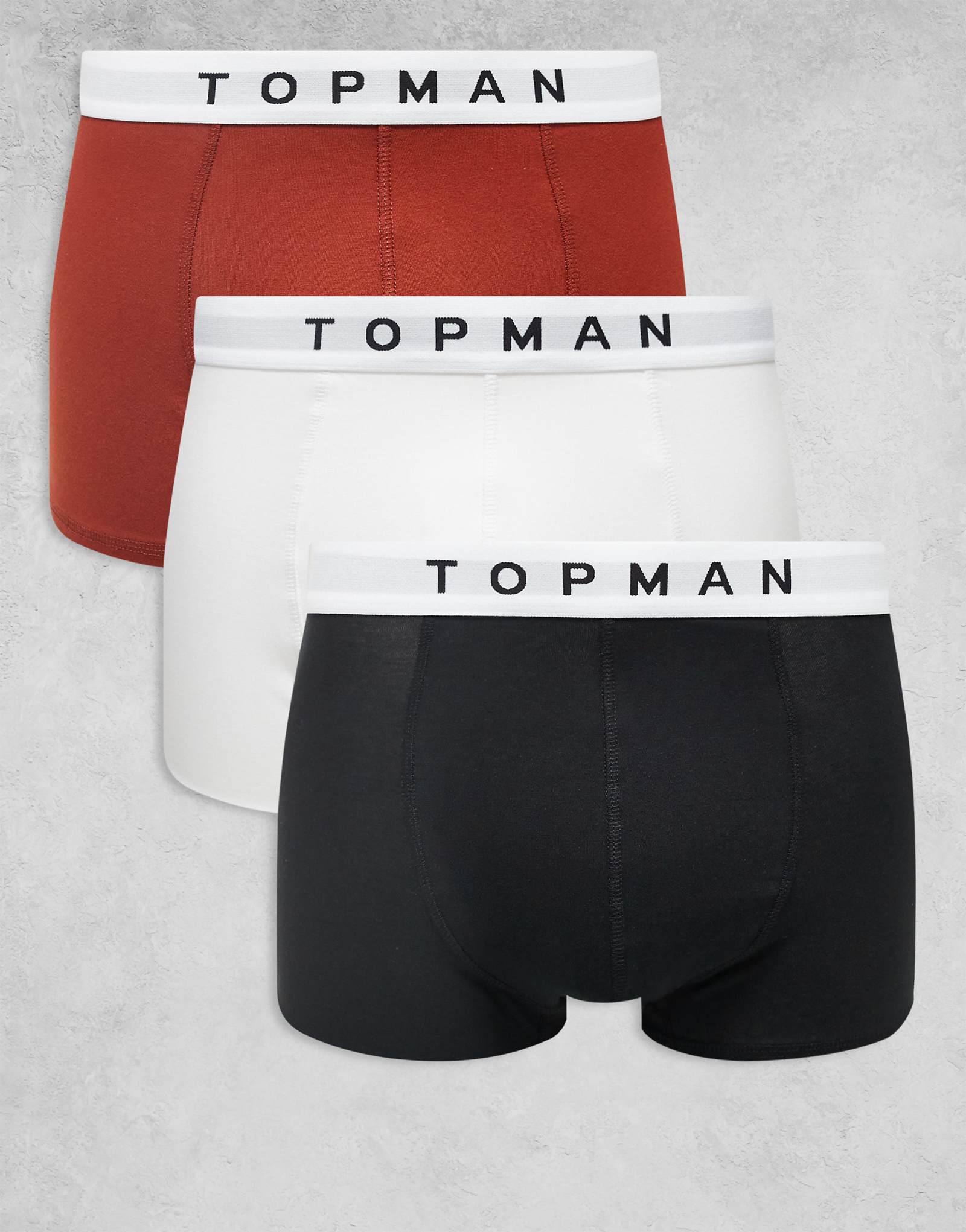 Трусы Topman из 3-х упаковок черного белого и красного цветов 5090₽