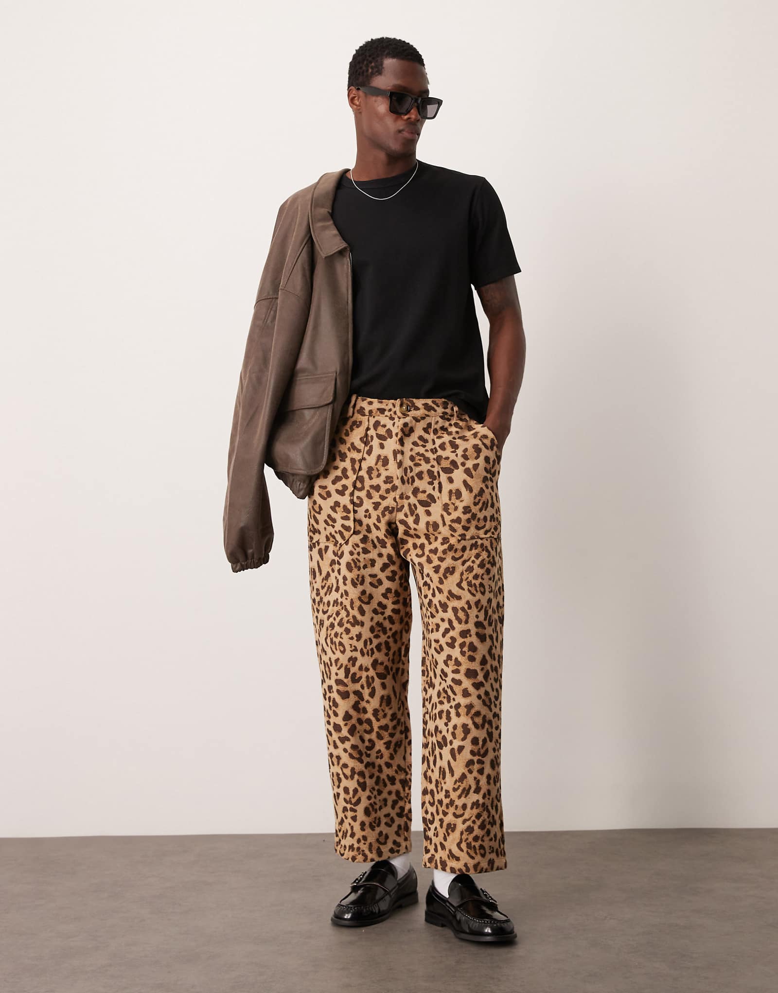 Сшитые на заказ брюки Sister Jane с леопардовым принтом 22190₽