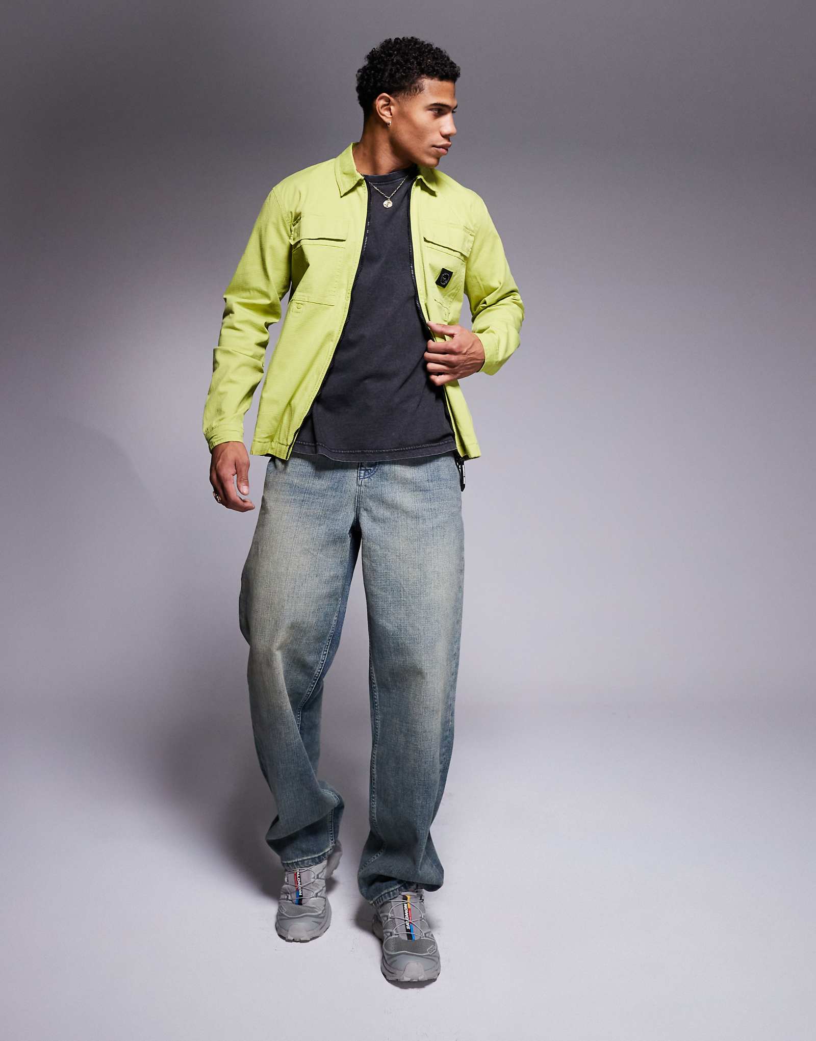 Верхняя рубашка Marshall Artist из Портленда цвета лайма 19590₽