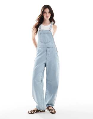 Комбинезон ASOS DESIGN с бочкообразными штанинами, легко стираемый и вызывающий беспокойство