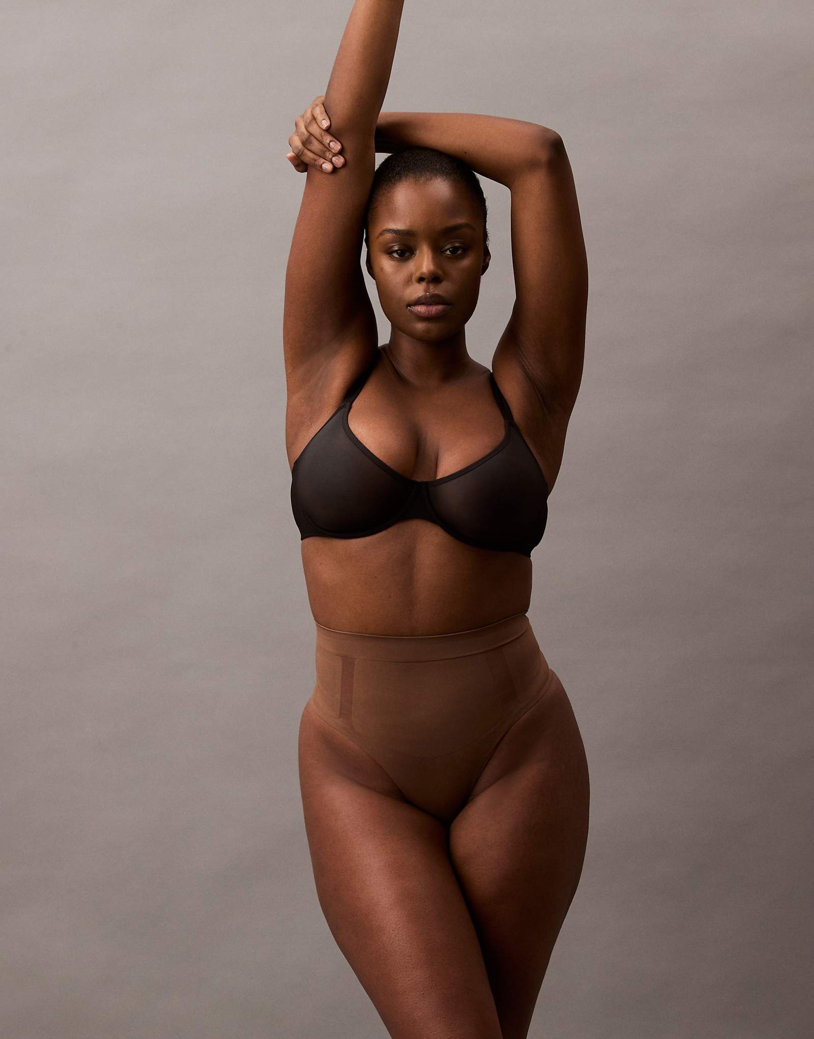 Стринги Calvin Klein Shapewear extra firm secure sculpt коричневого цвета - ASOS Exclusive 6790₽