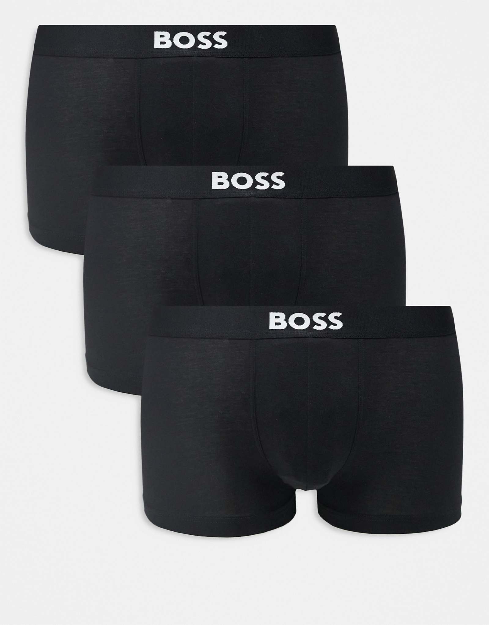 Черные плавки Boss Bodywear из 3-х комплектов с логотипом на передней панели 9290₽