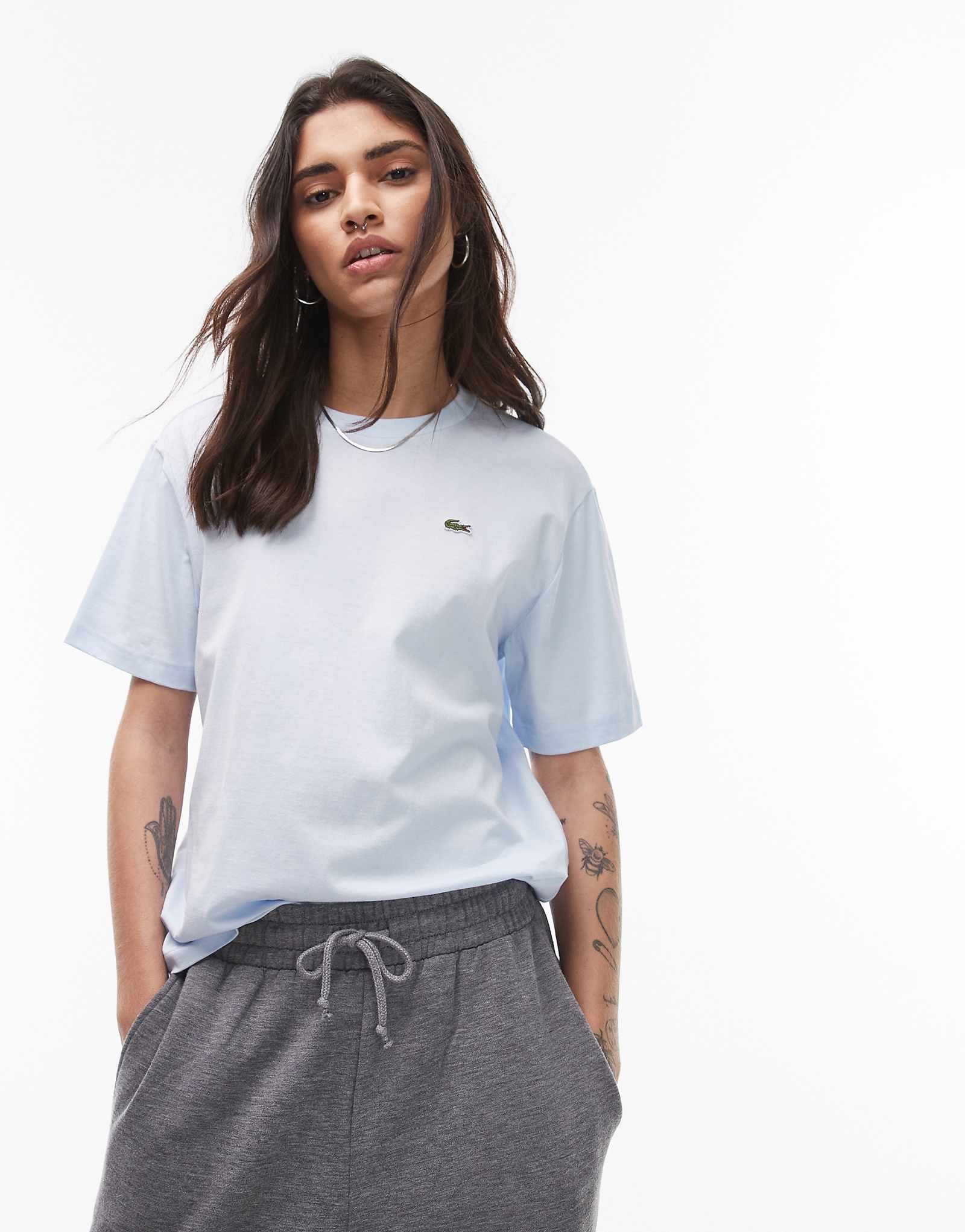 Футболка Lacoste светло-голубого цвета 16790₽