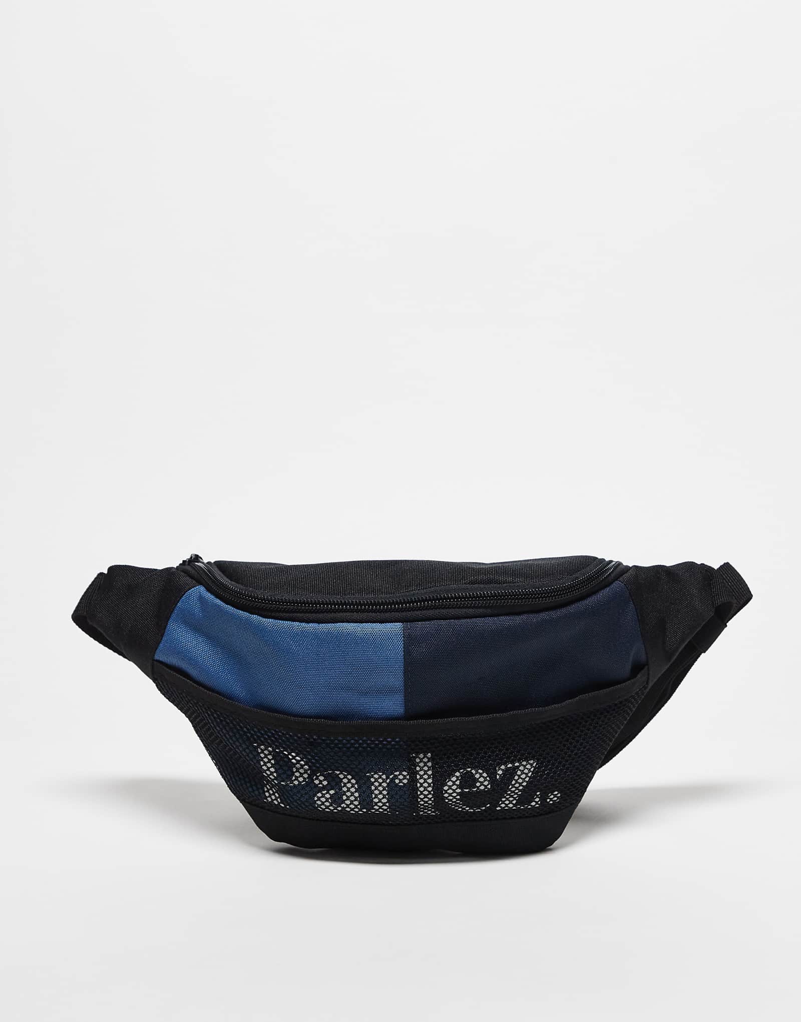 Поясная сумка из нейлона с логотипом Parlez Loculi черного цвета 5690₽