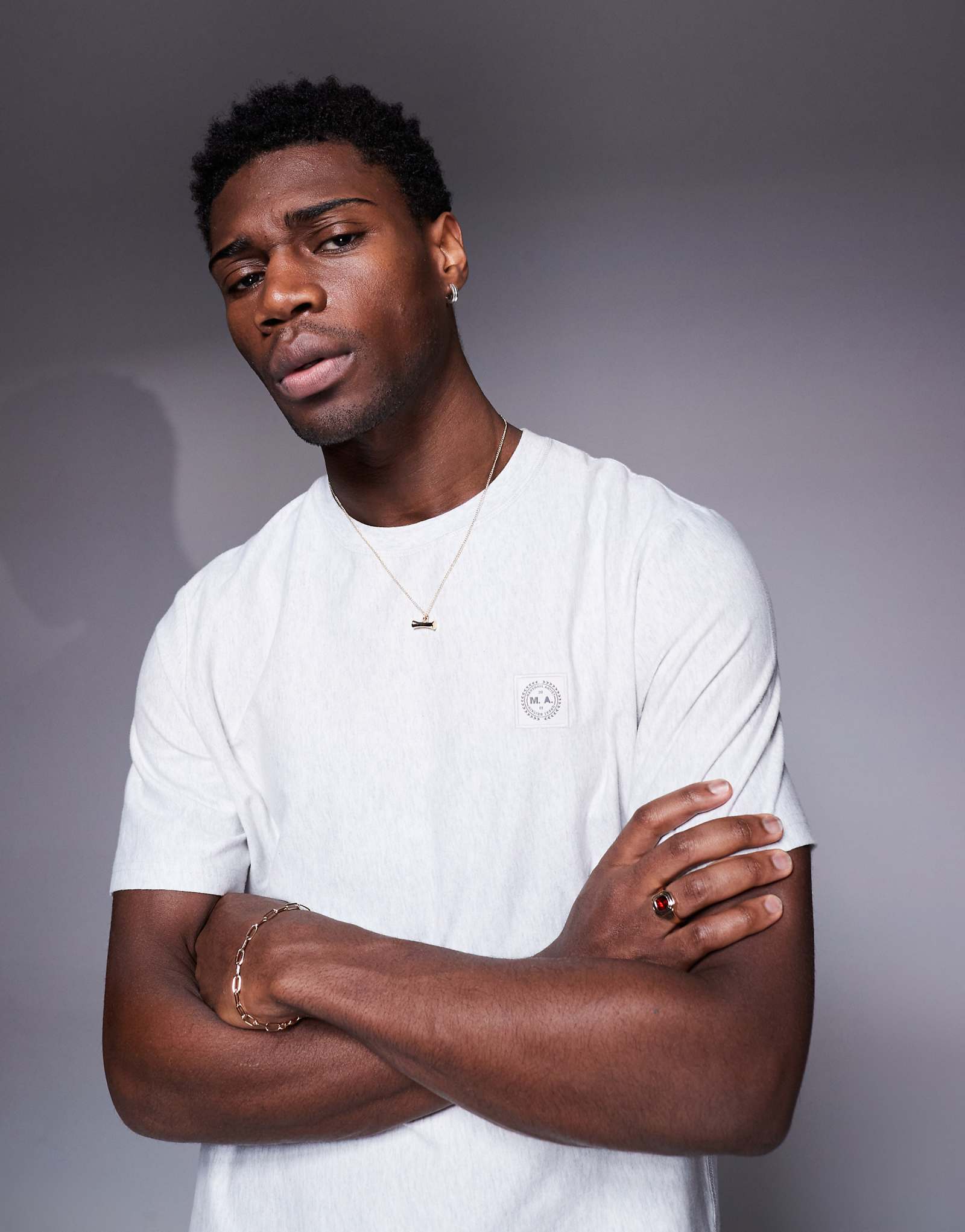 Футболка Marshall Artist foundation из серого вереска