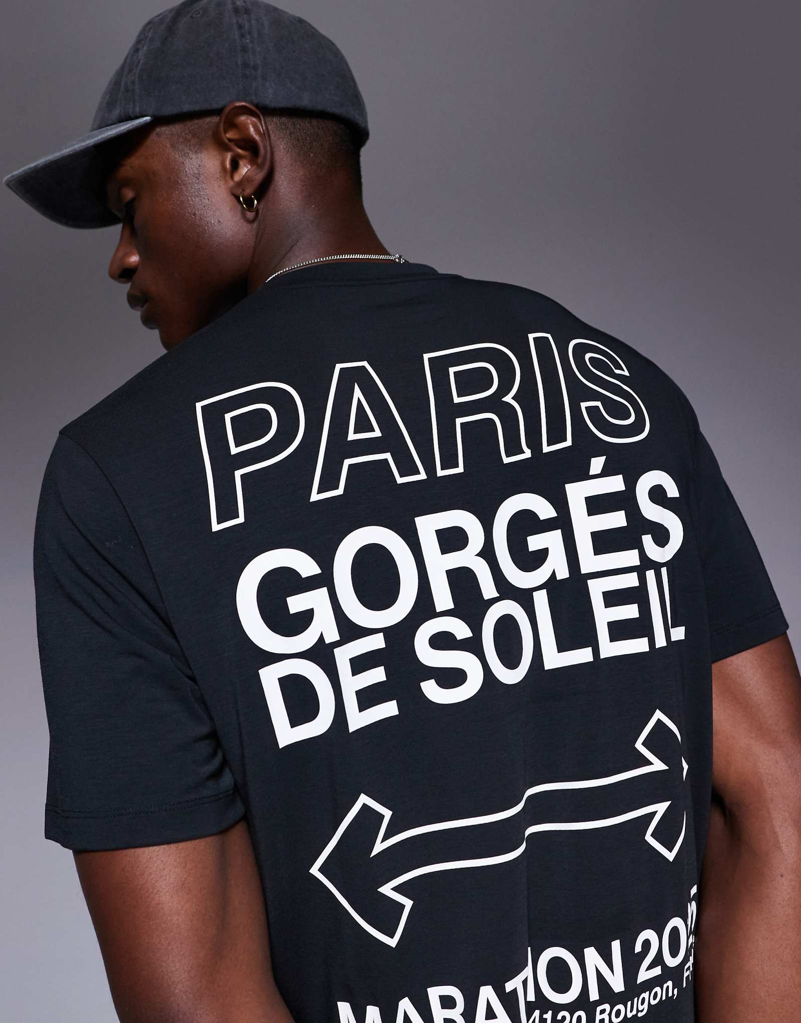 4505 быстросохнущая спортивная футболка для бега черного цвета с графическим рисунком на спине из джерси quick dry performance