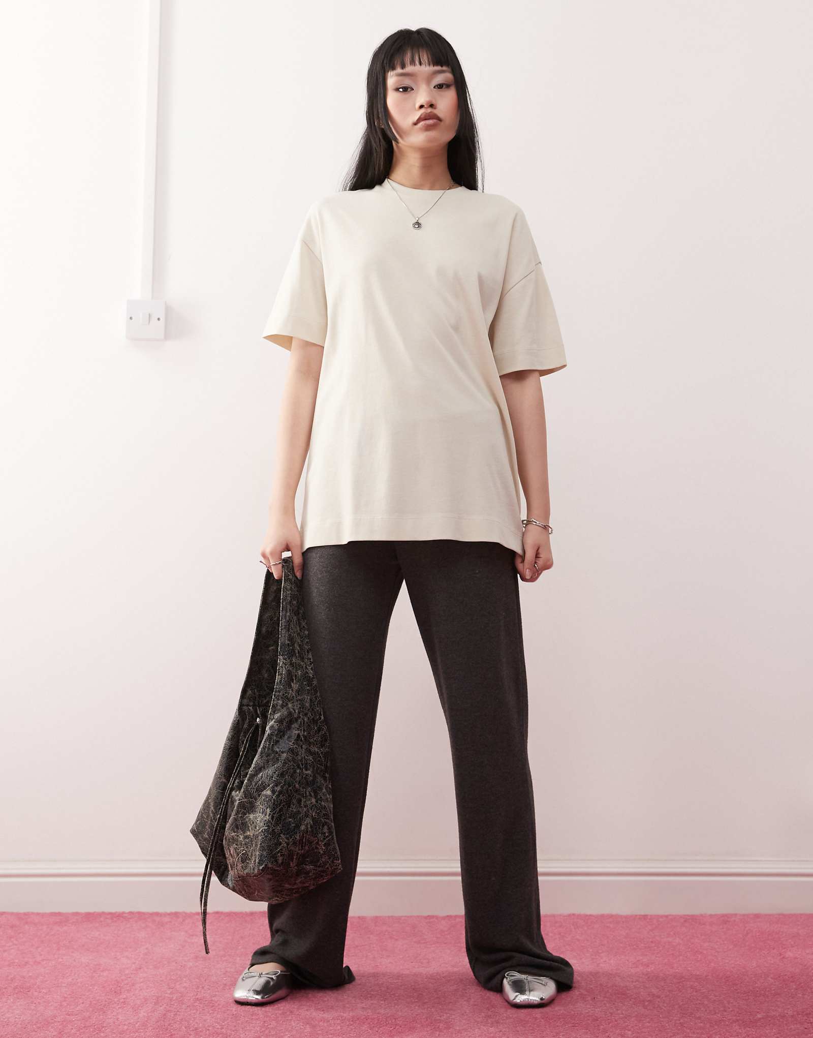 Футболка COLLUSION oversize heavyweight цвета экрю 3990₽