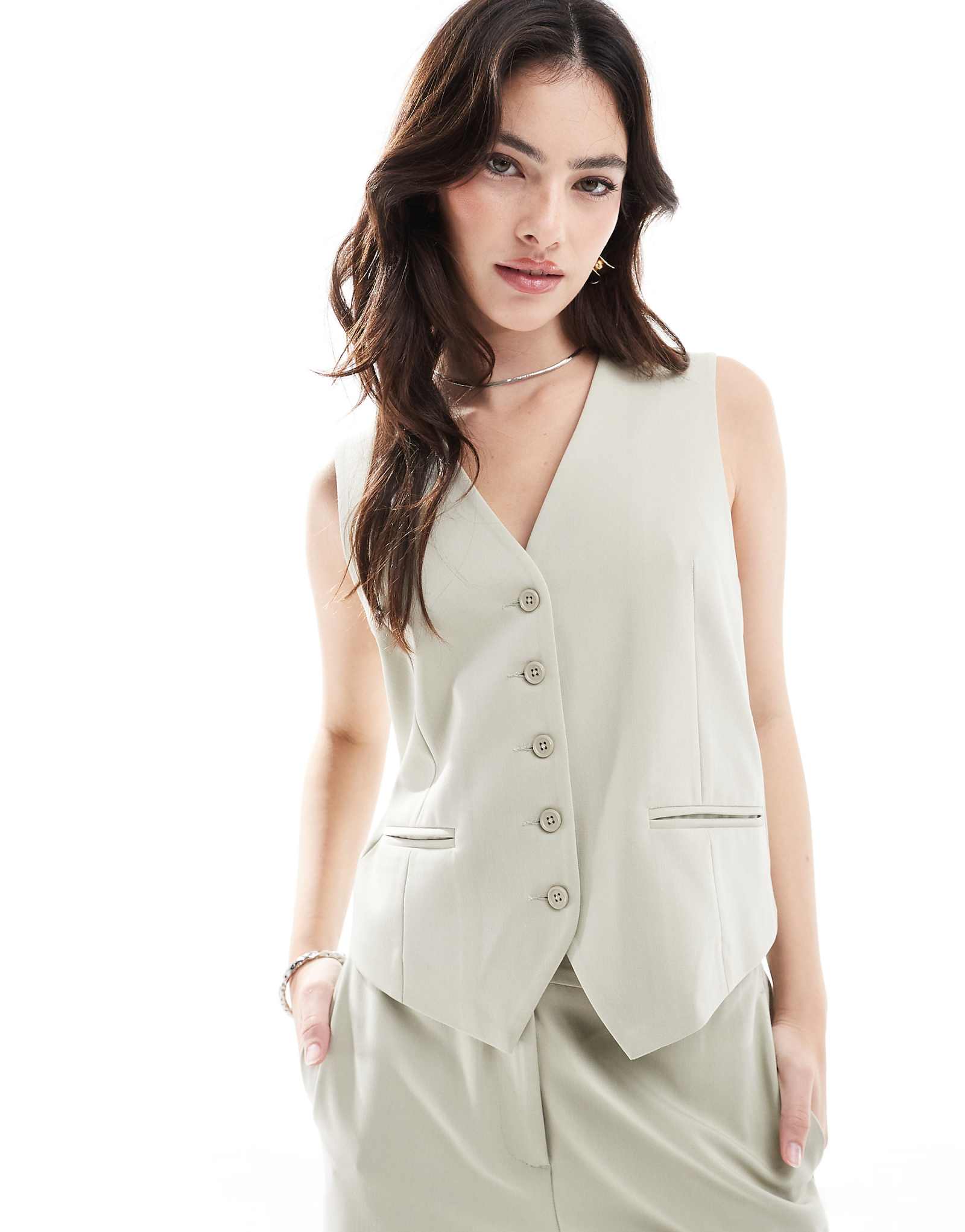 Жилет French Connection Angie фисташкового цвета - часть комплекта 17690₽
