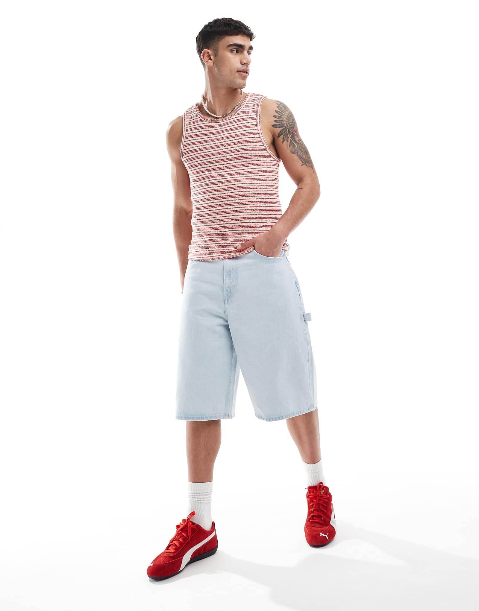 Джинсовые шорты Dr Denim Vali Worker мешковатого покроя из сверхлегкой ткани в стиле ретро 7890₽