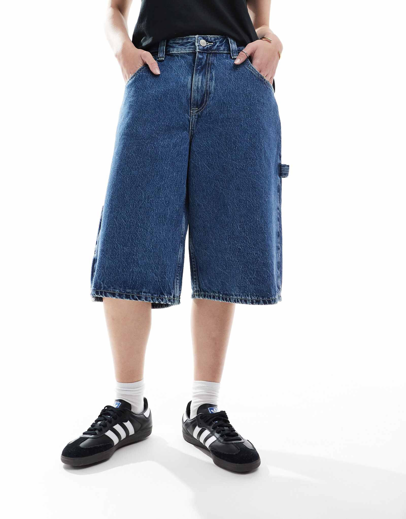 Джинсовые шорты Dr Denim Bree Worker с мешковатой посадкой и средней талией в стиле ретро