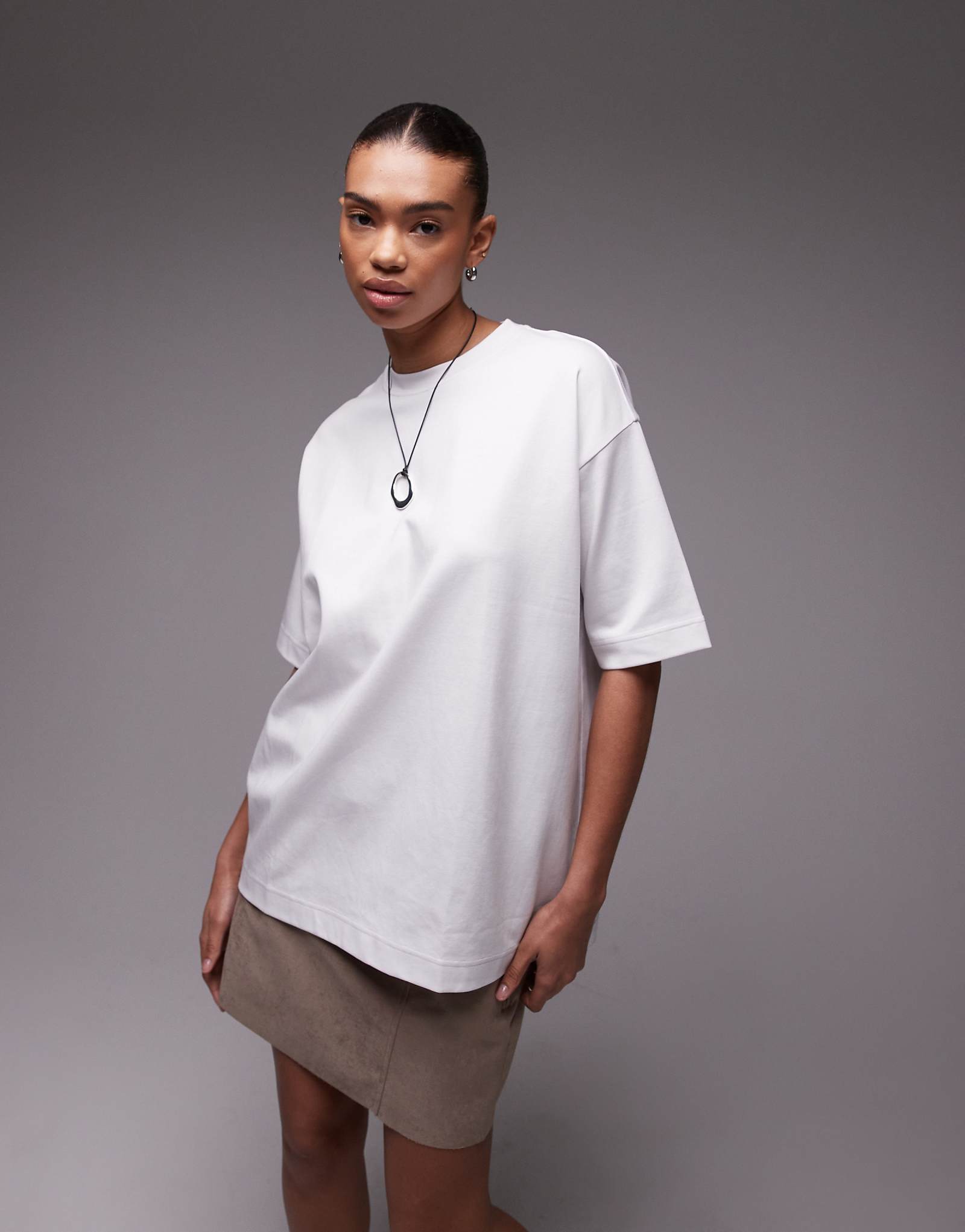 Футболка с длинным рукавом ARKET interlock белого цвета 11990₽