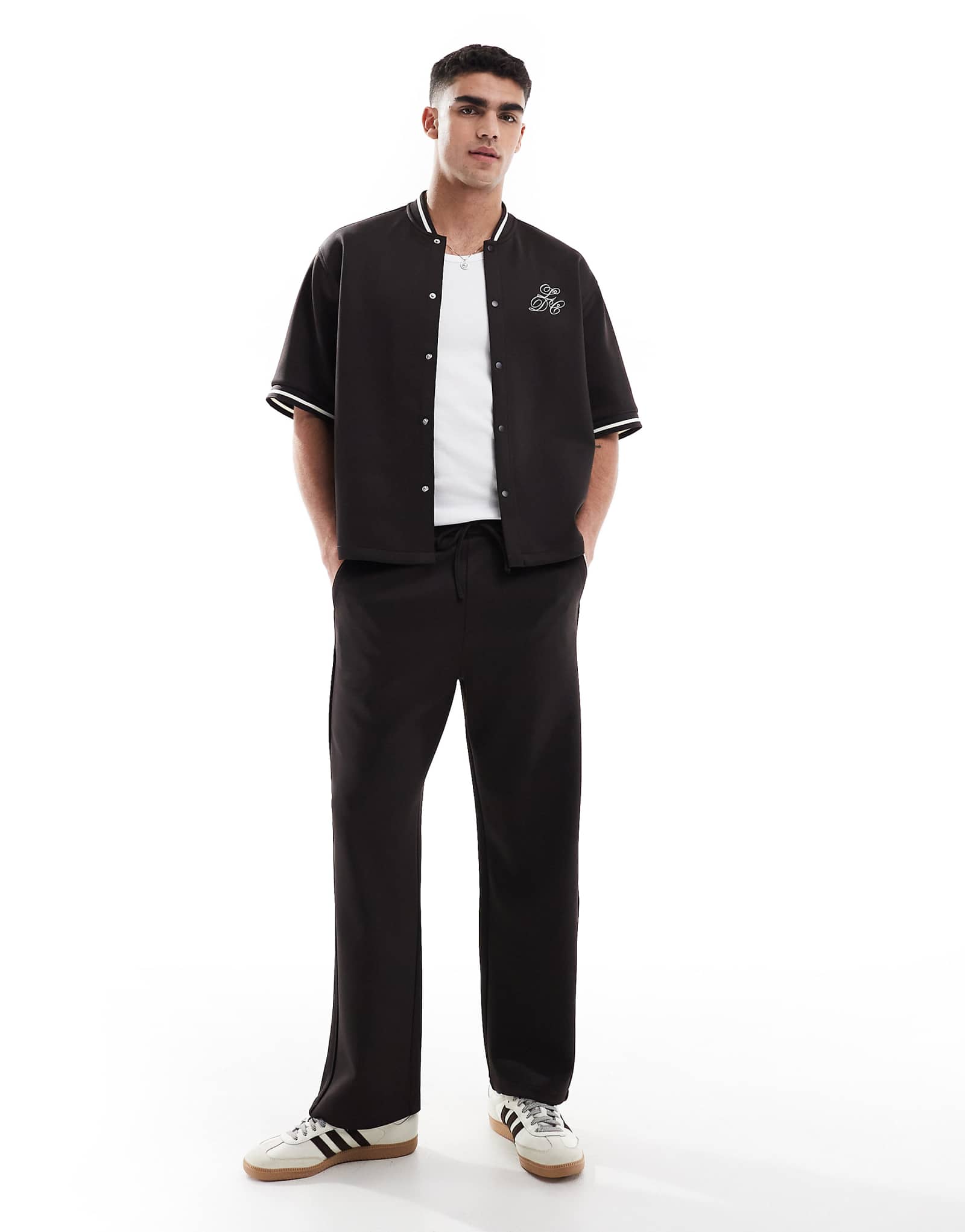 Брюки-пуловеры Bershka коричневого цвета - часть комплекта 3990₽