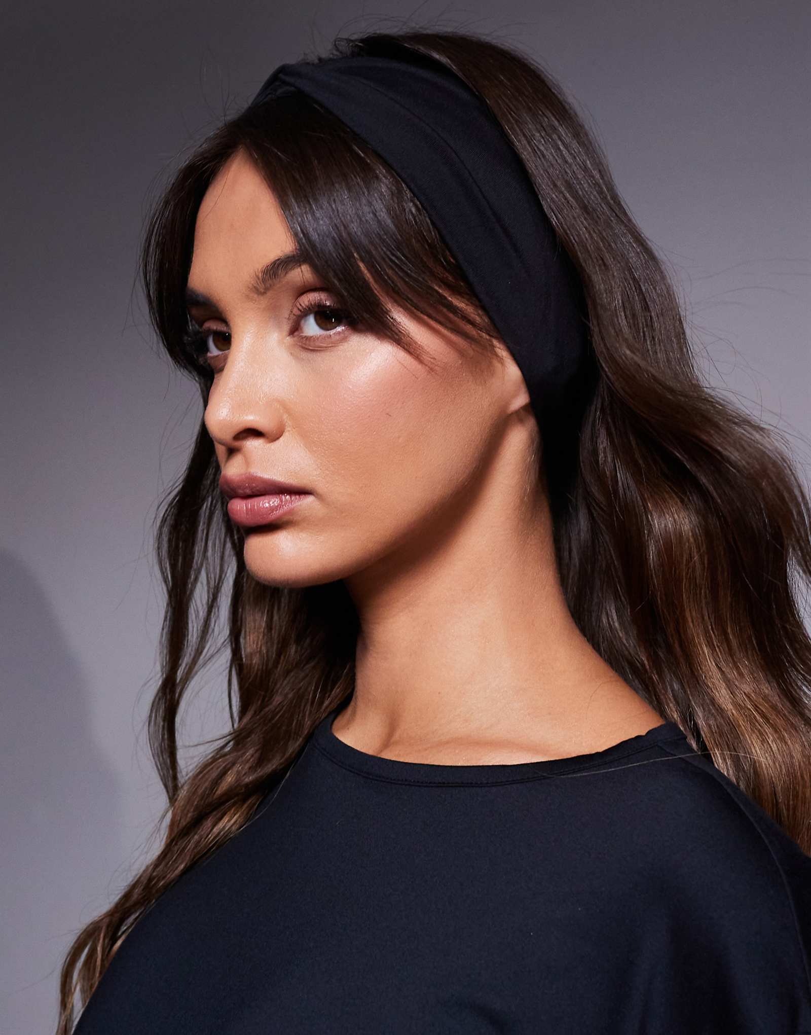 4505 повязка для пилатеса с закручивающейся передней частью soft touch черного цвета 1990₽