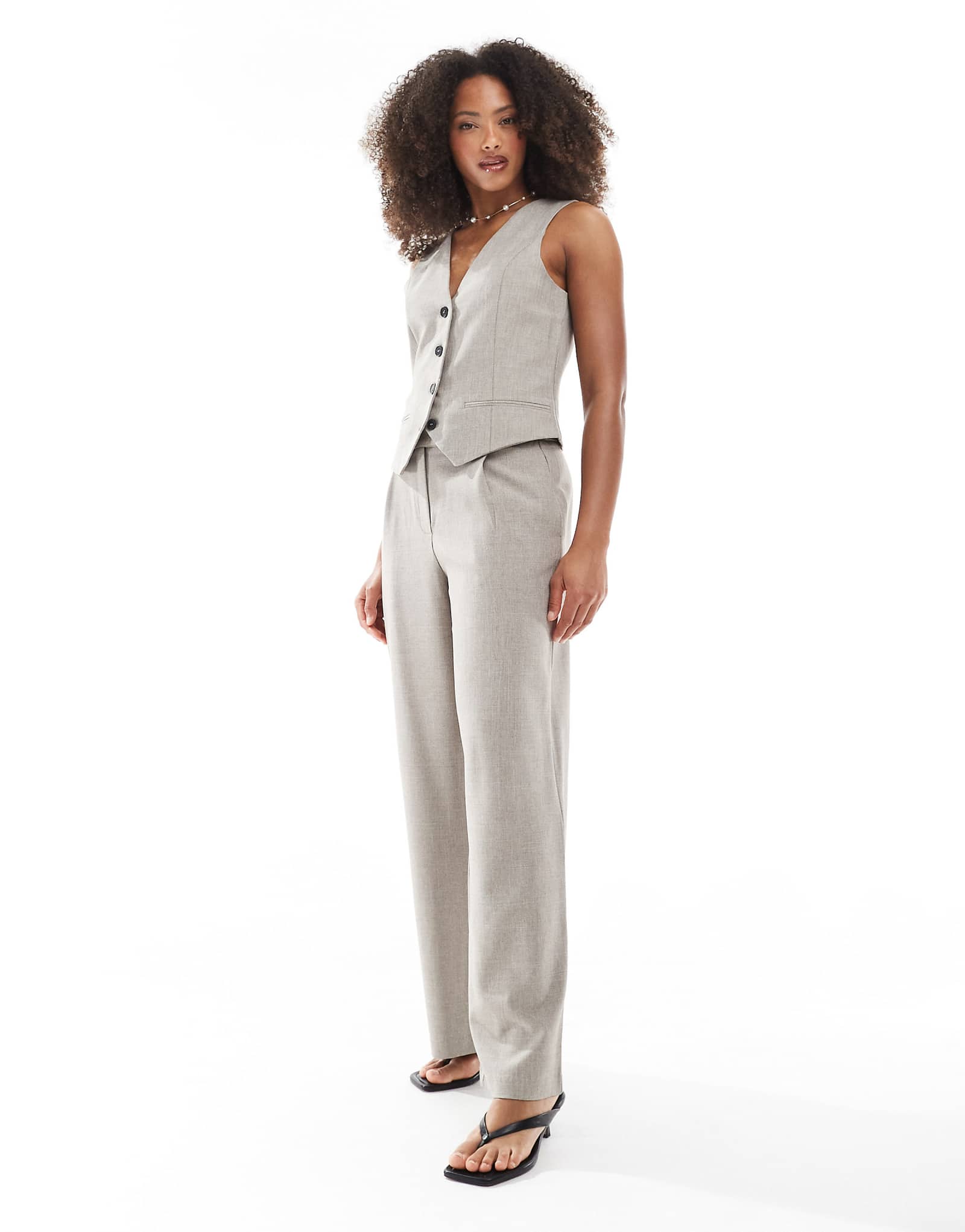 ТОЛЬКО широкие брюки на заказ бежевого цвета - часть комплекта 12890₽