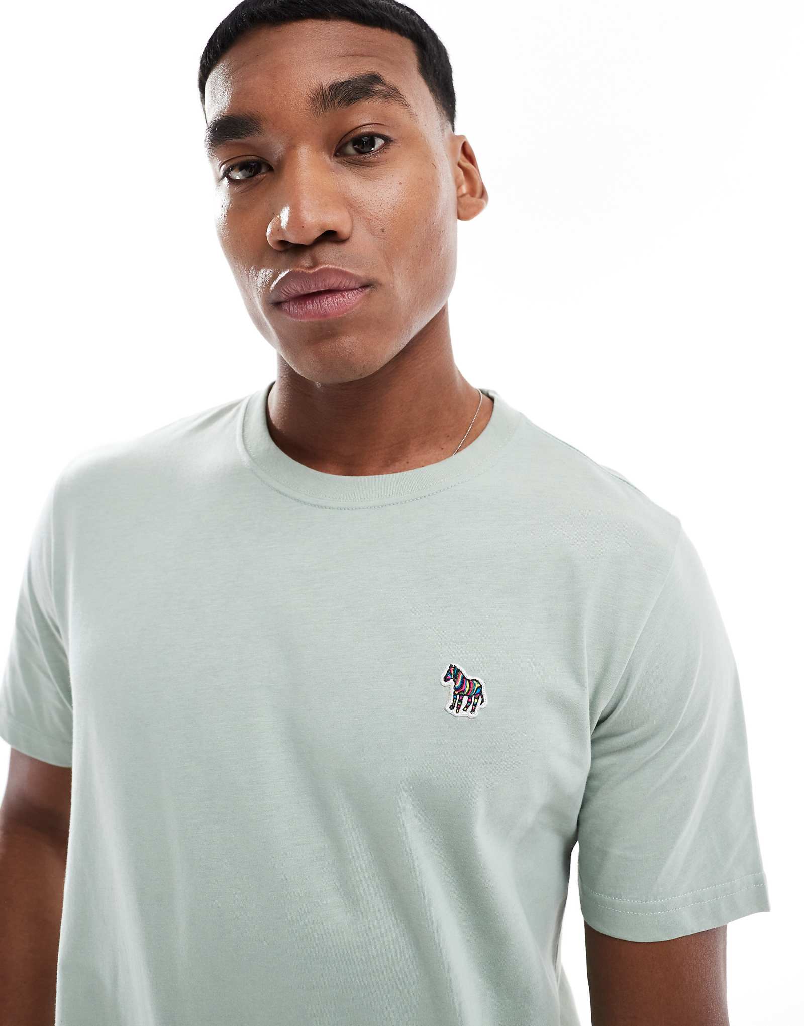 Футболка с логотипом PS Paul Smith zebra icon светло-зеленого цвета 17990₽