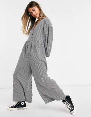 ДИЗАЙНЕРСКИЙ халат-комбинезон ASOS в клетчатую полоску