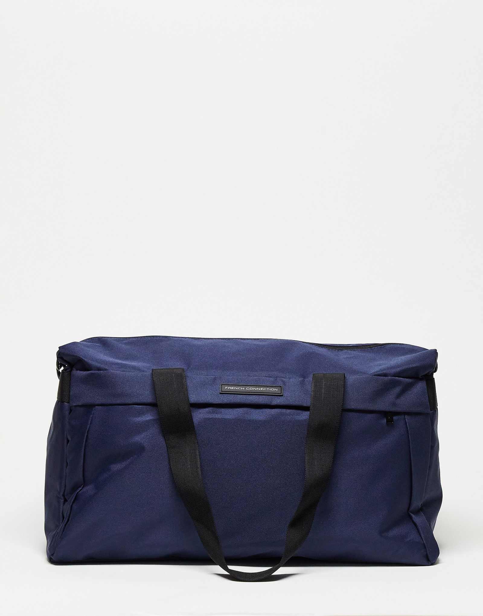 Нейлоновая сумка French Connection темно-синего цвета 4090₽