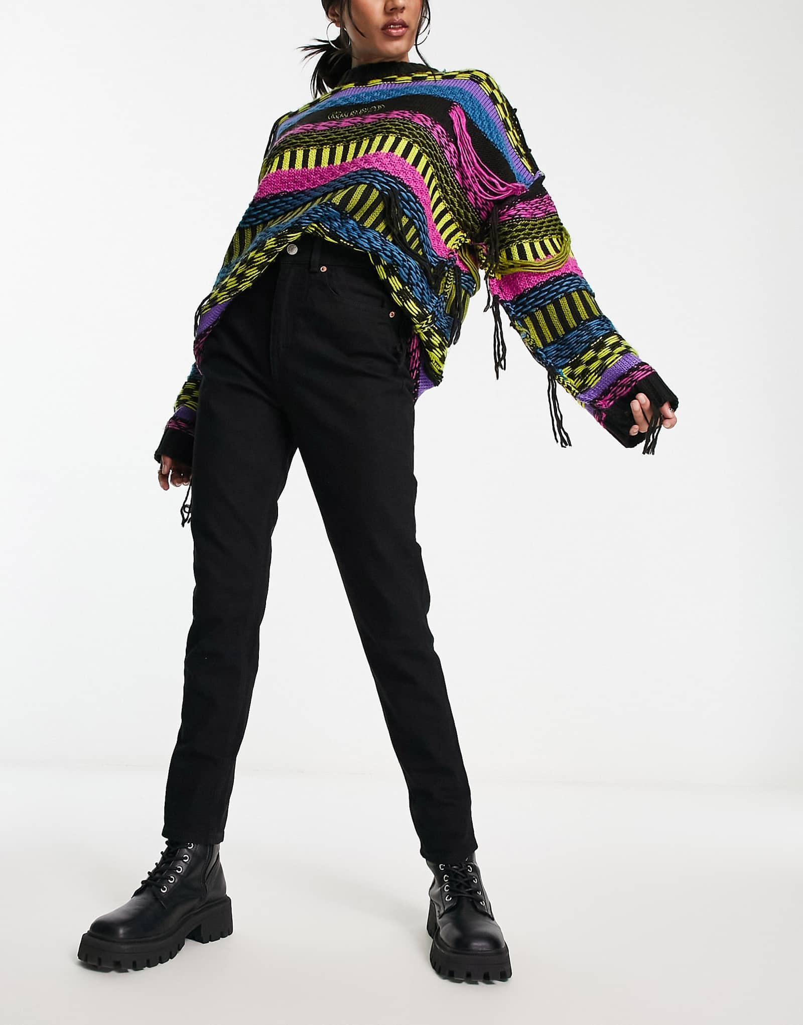 Черные облегающие джинсы JJXX Berlin с завышенной талией 4690₽