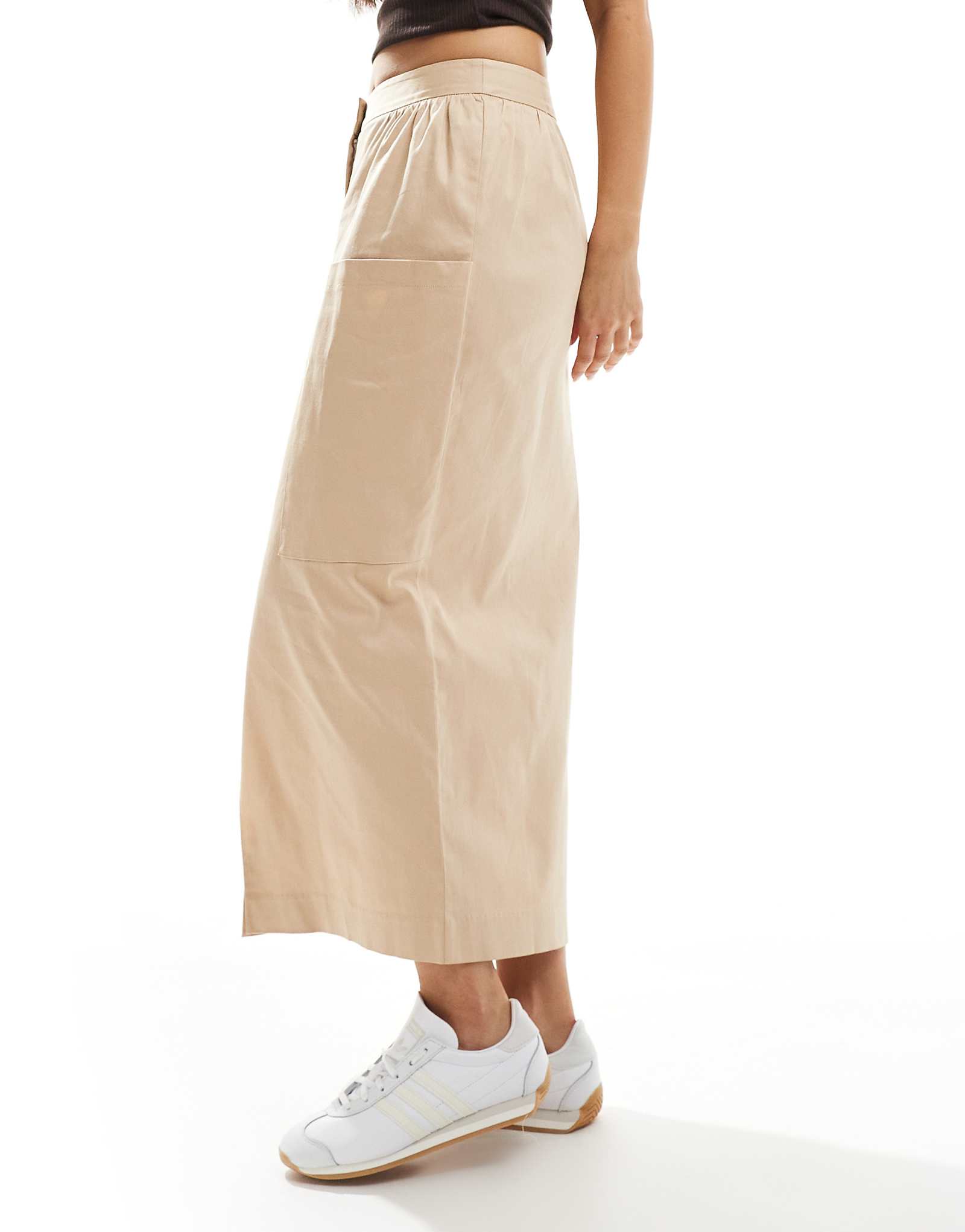 Юбка-карандаш миди-карго Closet London нейтрального цвета