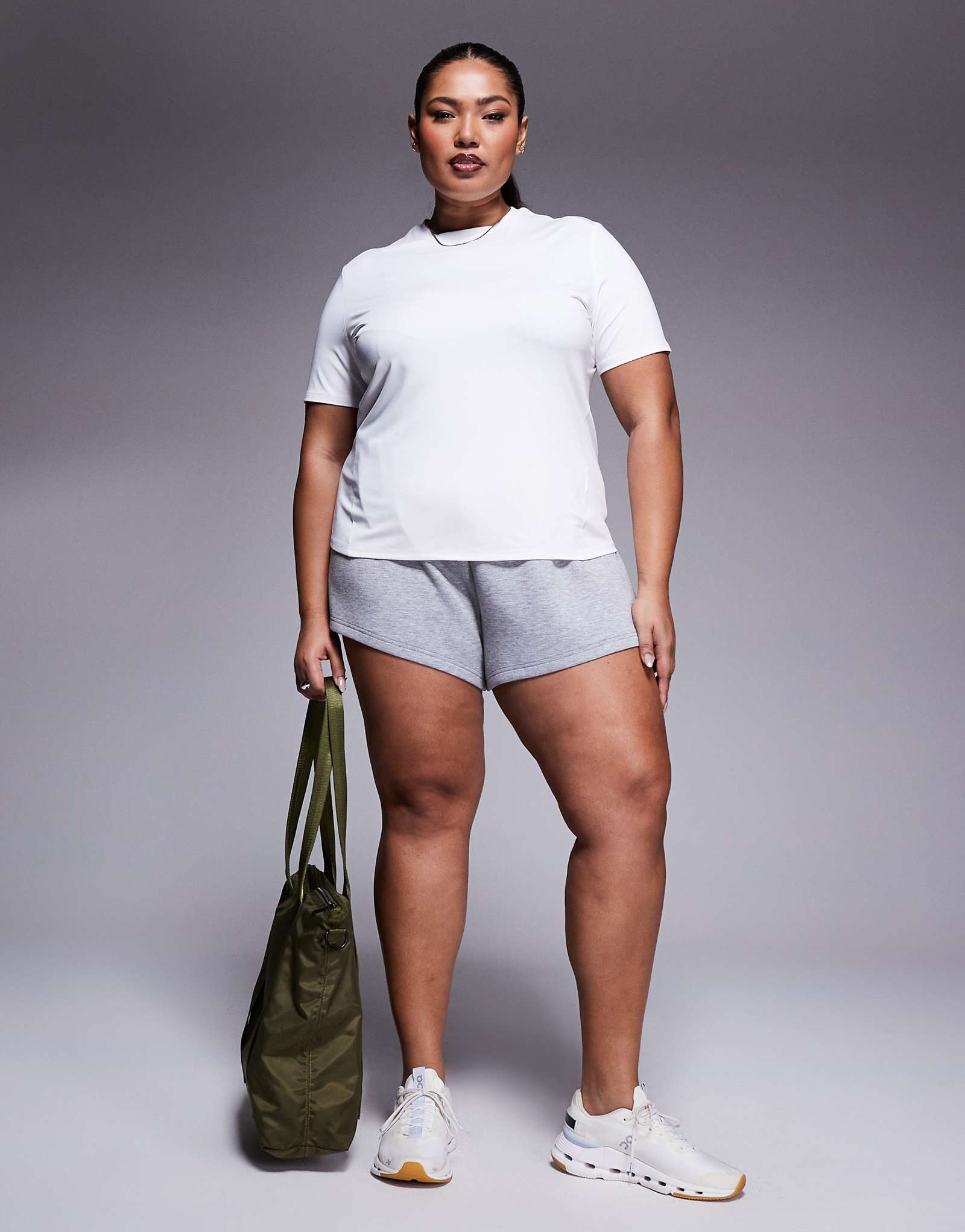 4505 Быстросохнущая футболка Curve Icon performance белого цвета