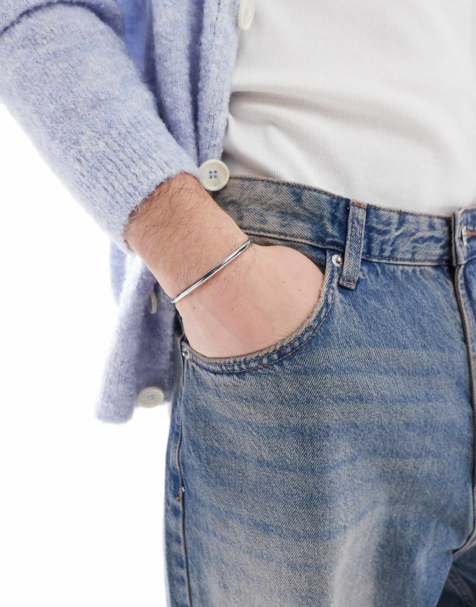 Браслет Lost Souls с минималистичным закруглением из нержавеющей стали 2790₽