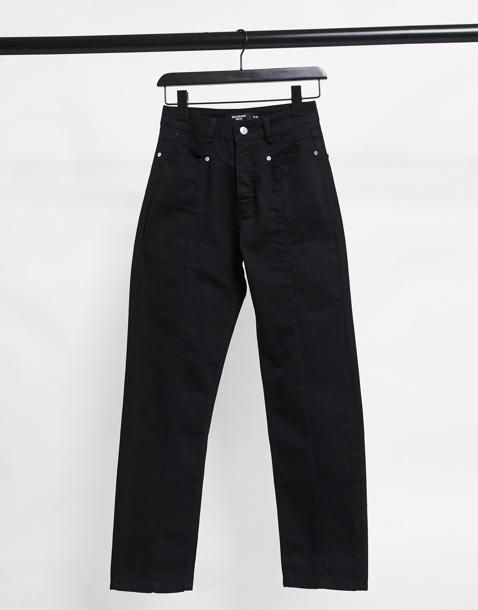 Джинсы Болонгаро Тревор Мадонна черного цвета 5090₽